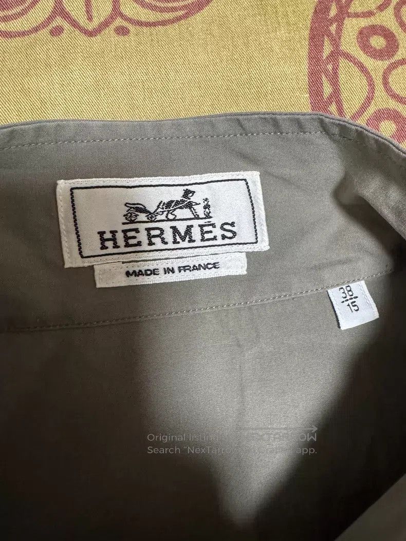 Hermes Hermes size 38 Jacket shirt, stand collar, two buttons on c Size US S / EU 44-46 / 1 - 6 Thumbnail