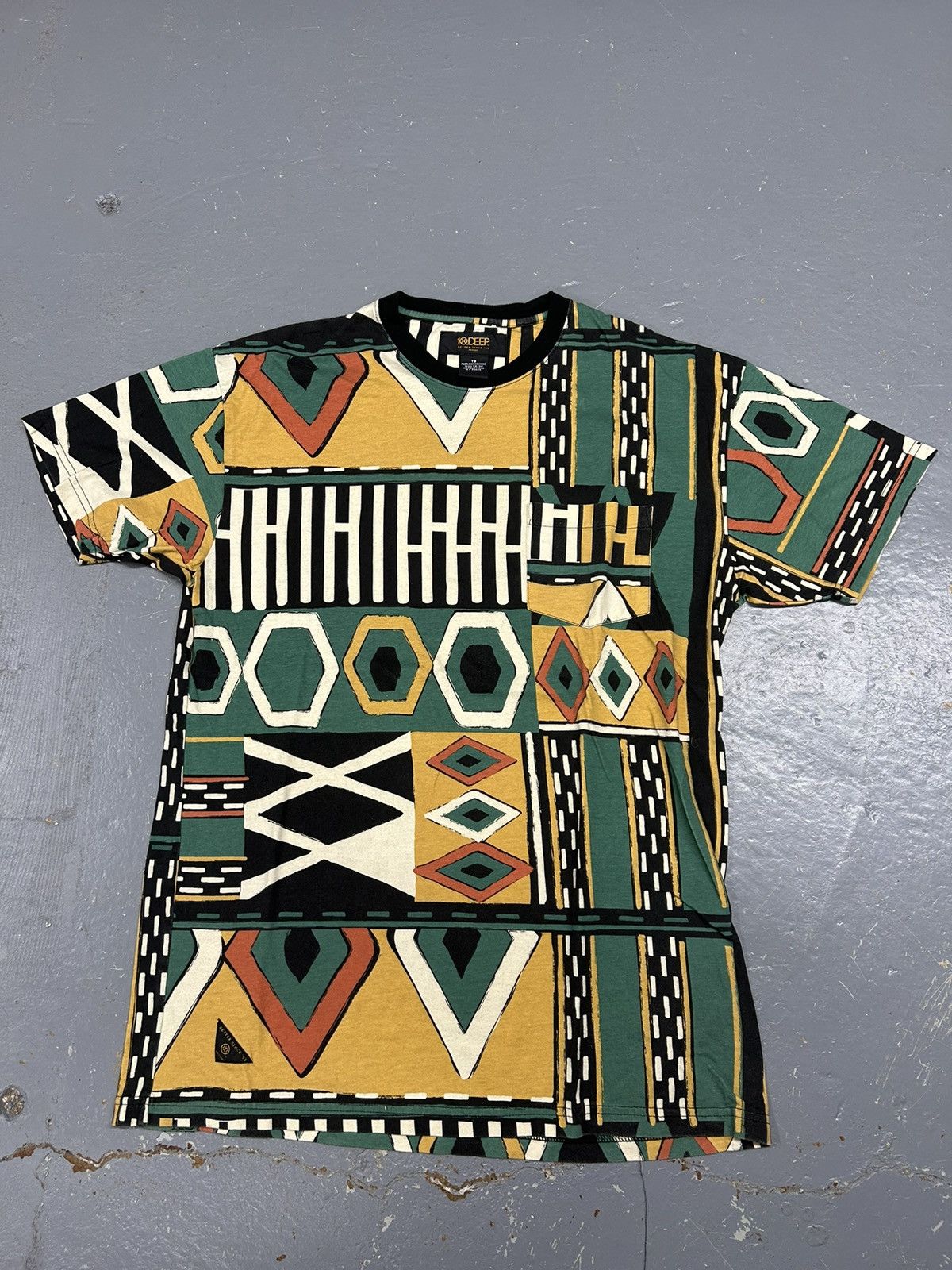 10 Deep × Vintage Crazy Vintage Y2K 10 Deep Graphic Art All Over Print T-Shirt Size US L / EU 52-54 / 3 - 1 Thumbnail