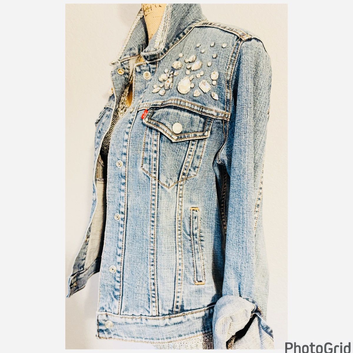 Levi's LEVI’s Limited Edition Embellished Jacket Size M / US 6-8 / IT 42-44 - 3 Thumbnail