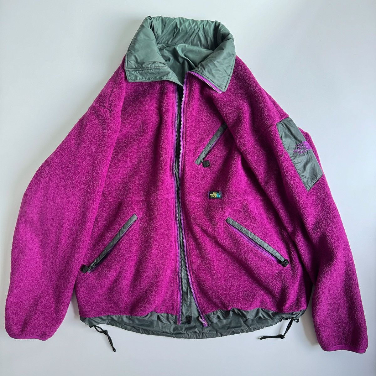 The North Face Vintage The North Face Reversible Nylon Fleece Jacket Anorak Size US XL / EU 56 / 4 - 1 Thumbnail