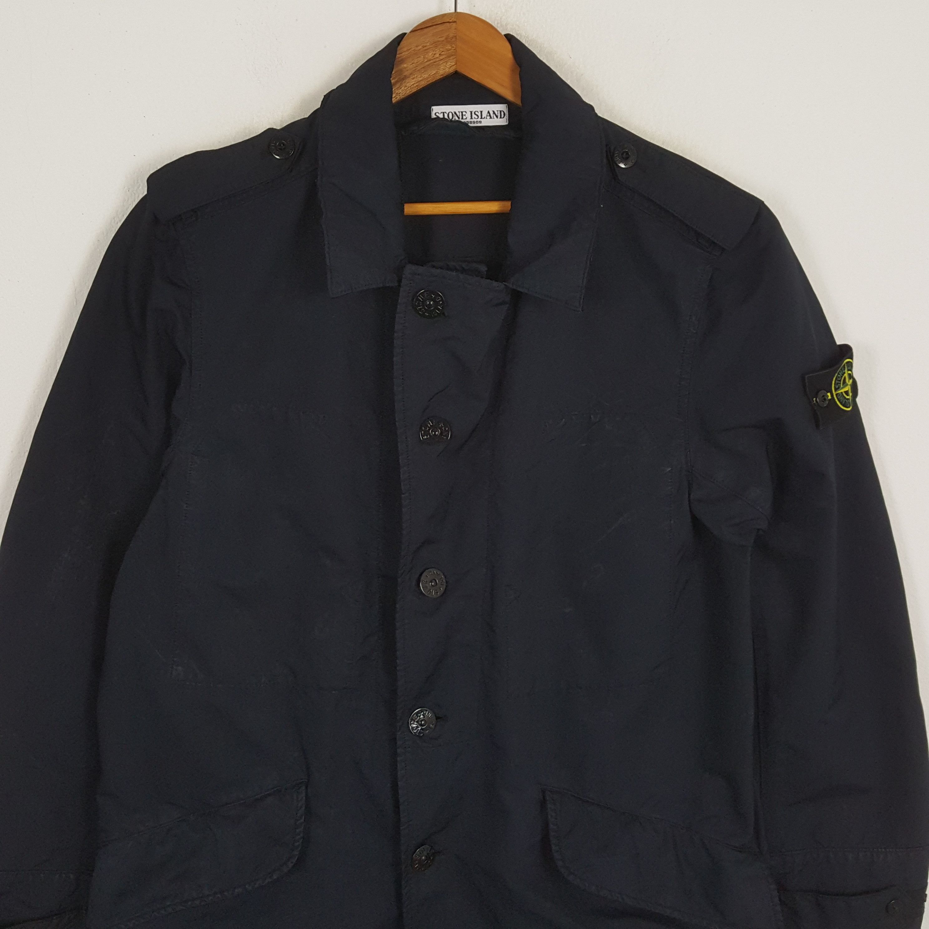 Stone Island × Vintage Vintage STONE ISLAND Fashion Brand Parkas Coat Jacket Size US L / EU 52-54 / 3 - 2 Thumbnail