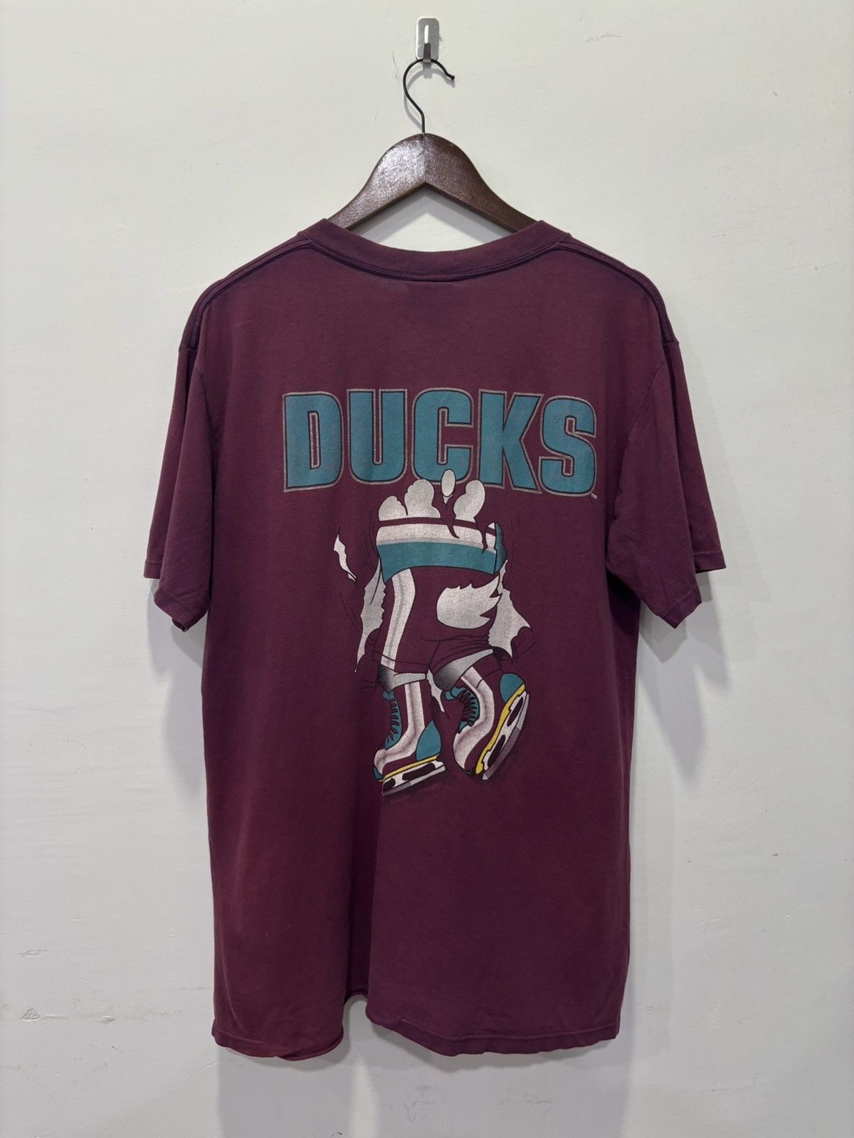 NHL × Vintage Vintage Mighty Ducks Tshirt Size US M / EU 48-50 / 2 - 2 Thumbnail