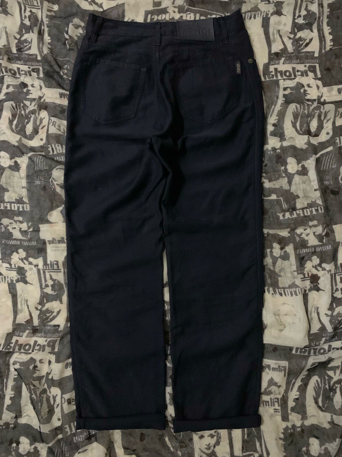 Fendi 💥Fendi Roma Italy Hight Waist Black Pant Size 26" / US 2 / IT 38 - 1 Thumbnail