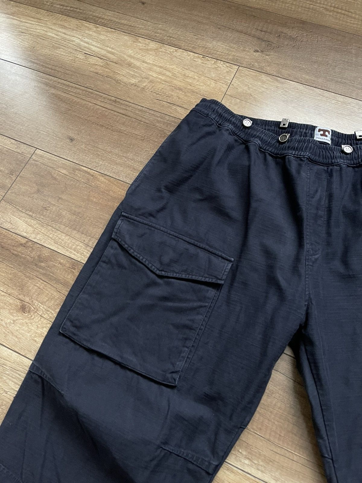 Tellason Tellason Sateen Navy Cargo Pants Size US 38 / EU 54 - 8 Thumbnail