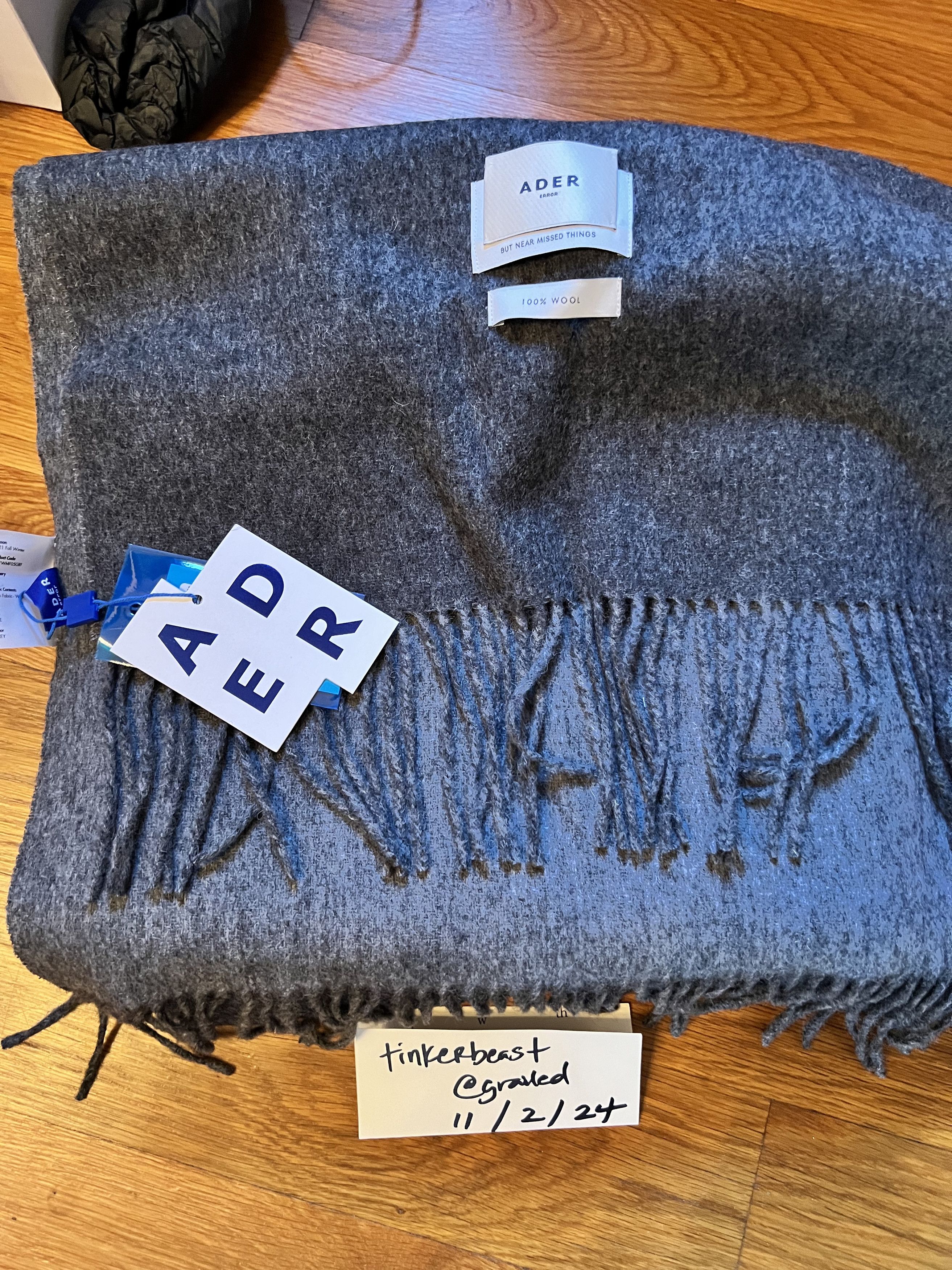 Ader Error Fairy Solid Muffler Scarf Size ONE SIZE - 2 Thumbnail