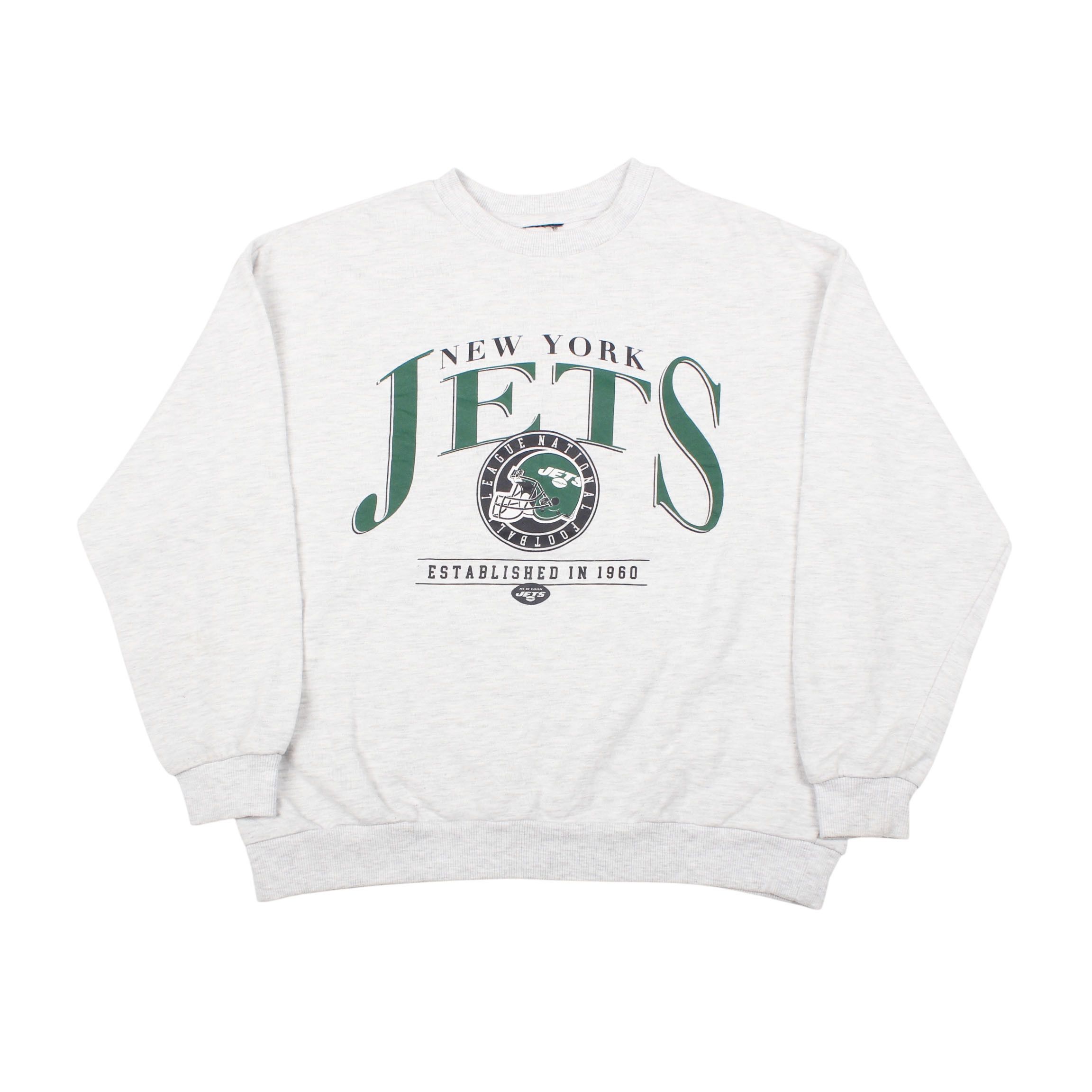 NFL New York Jets Sweatshirt 90s NFL Crewneck Pullover Size US M / EU 48-50 / 2 - 1 Thumbnail