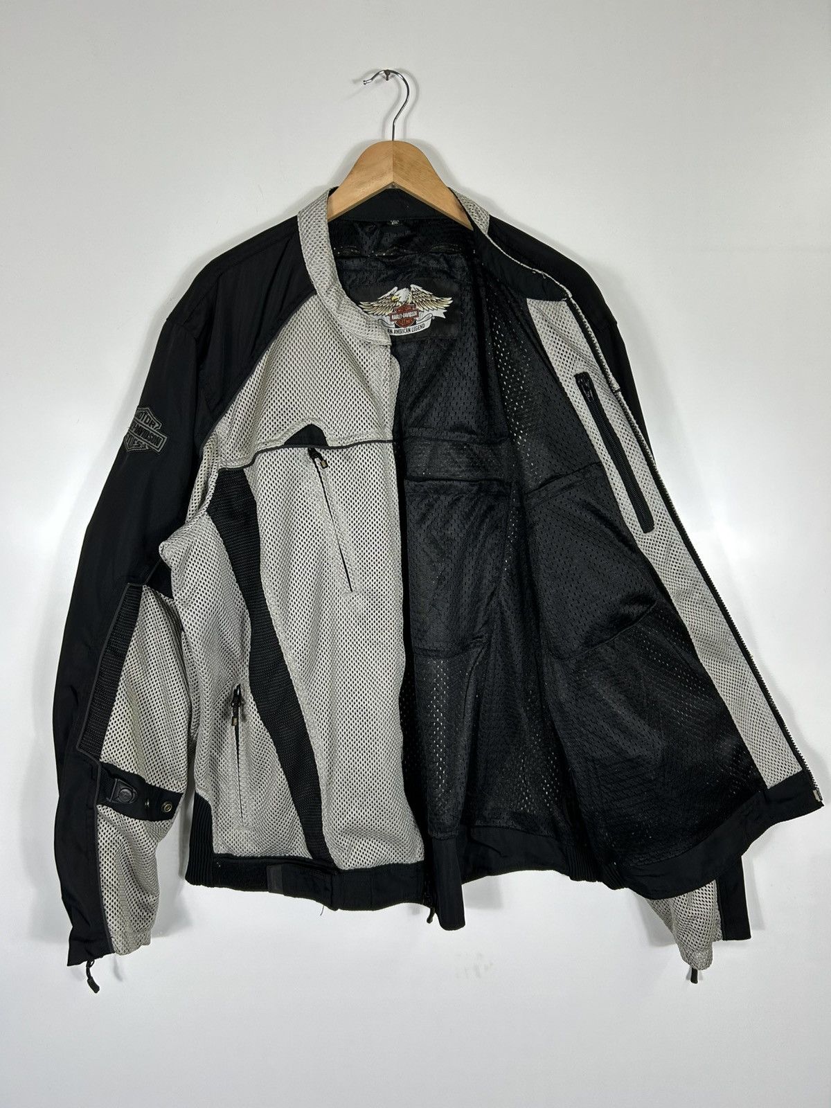 Harley Davidson ⚡️Vintage Harley Davidson Reflective Rider Zipper Jacket Size US XXL / EU 58 / 5 - 12 Thumbnail