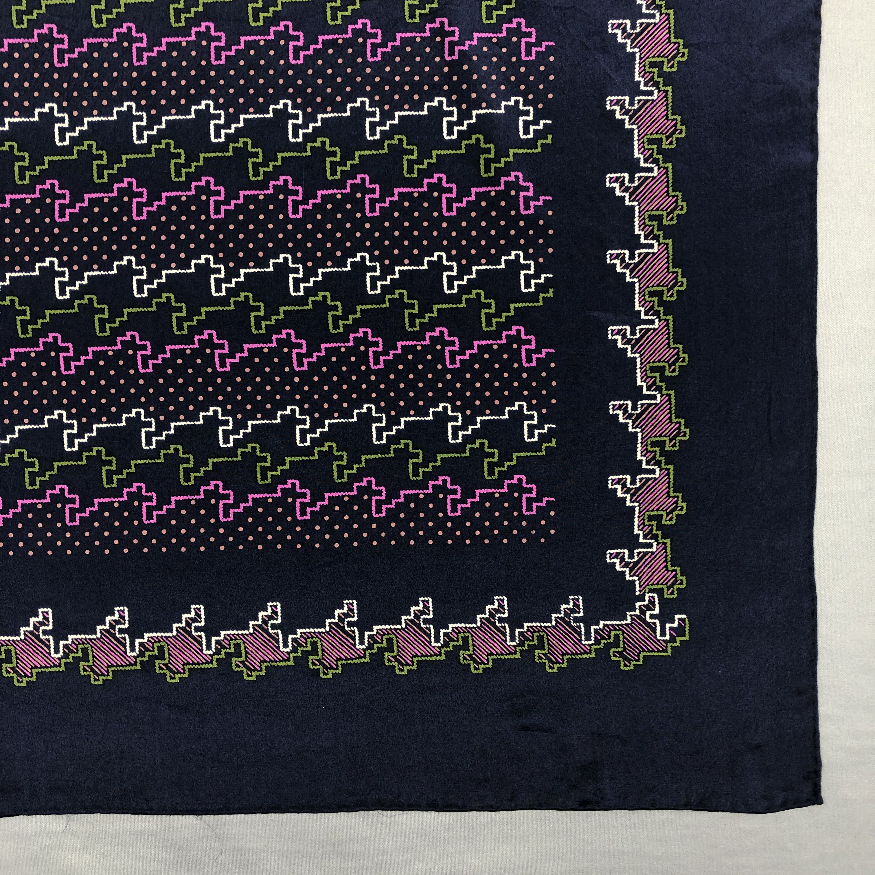 Other × Vintage Vintage Nona SILK Scarf Twill Stole Wraps Scarves Size ONE SIZE - 5 Thumbnail
