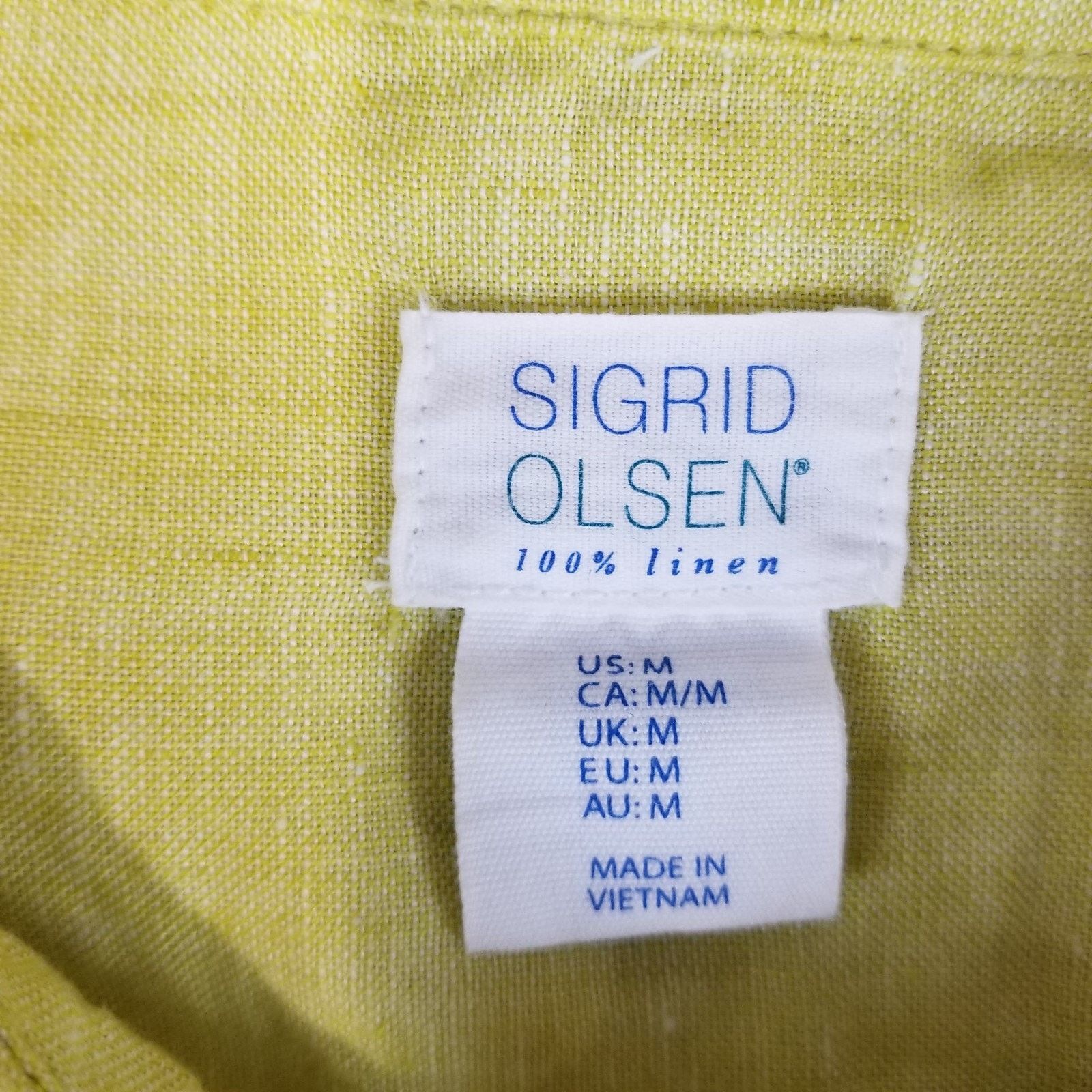 Other Sigrid Olsen 100% Linen Tunic Shirt Medium Lagenlook Artisan Size M / US 6-8 / IT 42-44 - 5 Thumbnail