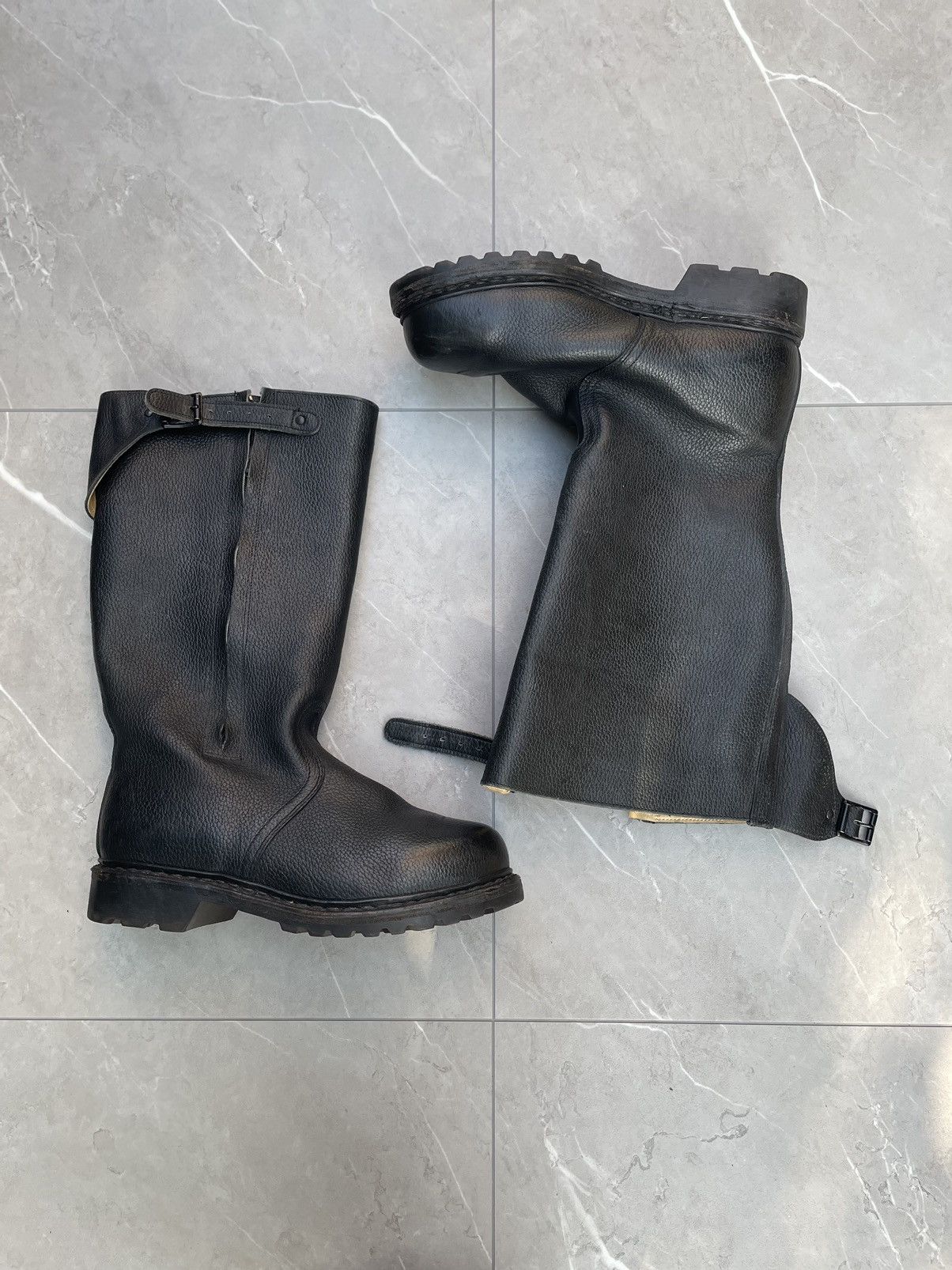 Vintage Ww2 Leather Military Combat Boots W/Lining Size US 10 / EU 43 - 3 Thumbnail