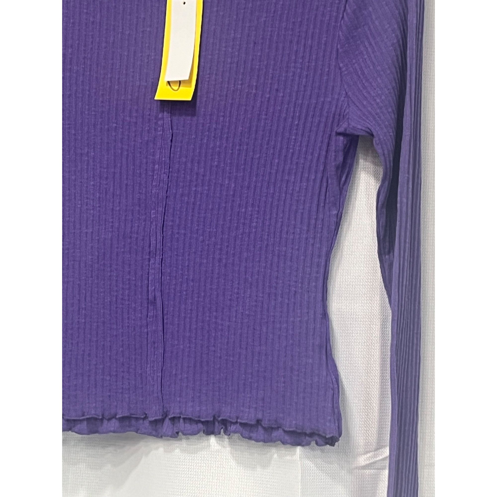 Other Circus NY by Sam Edelman Narisa Exposed Seam Long Sleeve Top Size S / US 4 / IT 40 - 4 Thumbnail