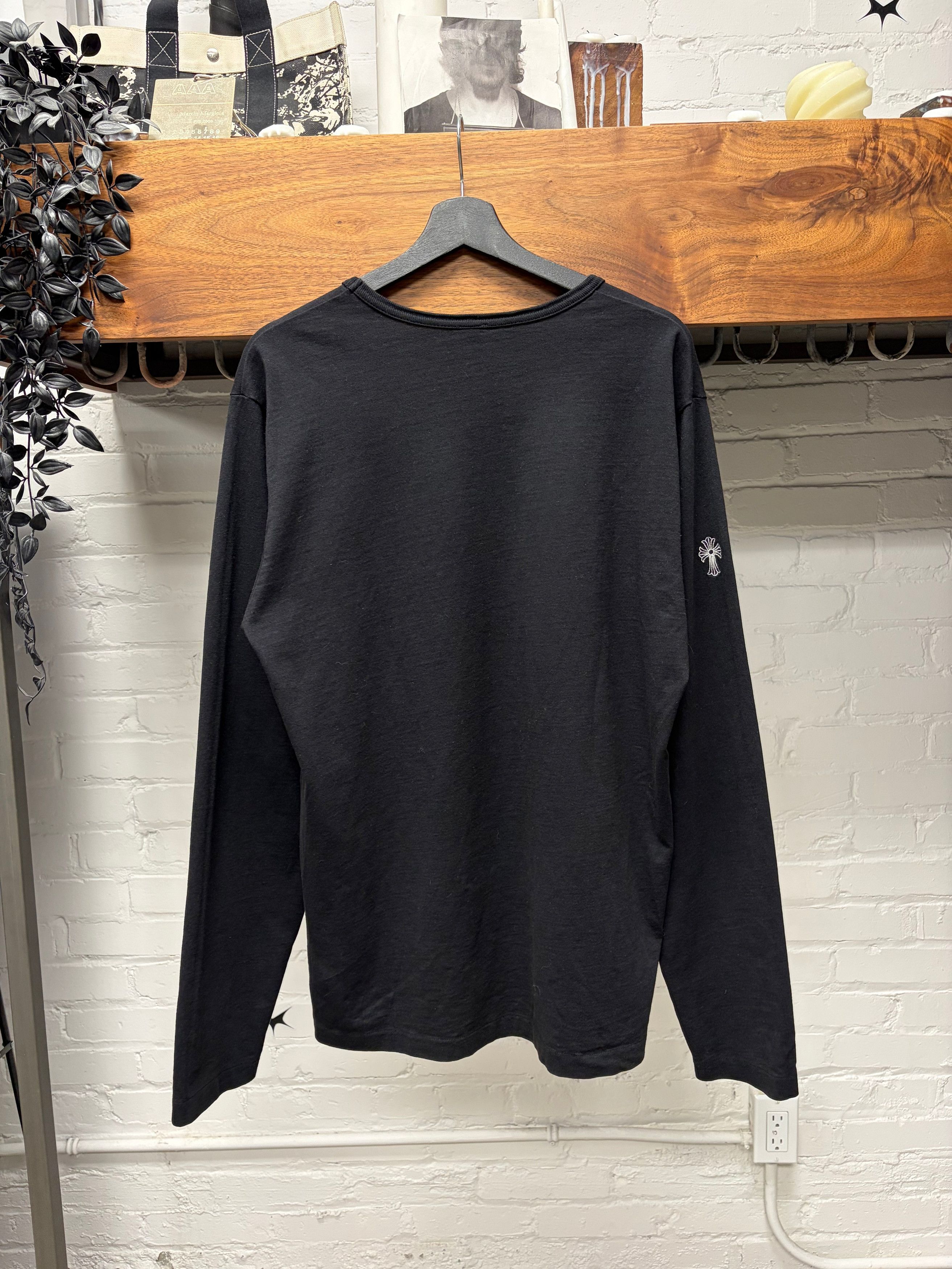 Chrome Hearts Chrome Hearts GRP Black Embroidered Logo Long Sleeve Shirt Size US L / EU 52-54 / 3 - 4 Thumbnail