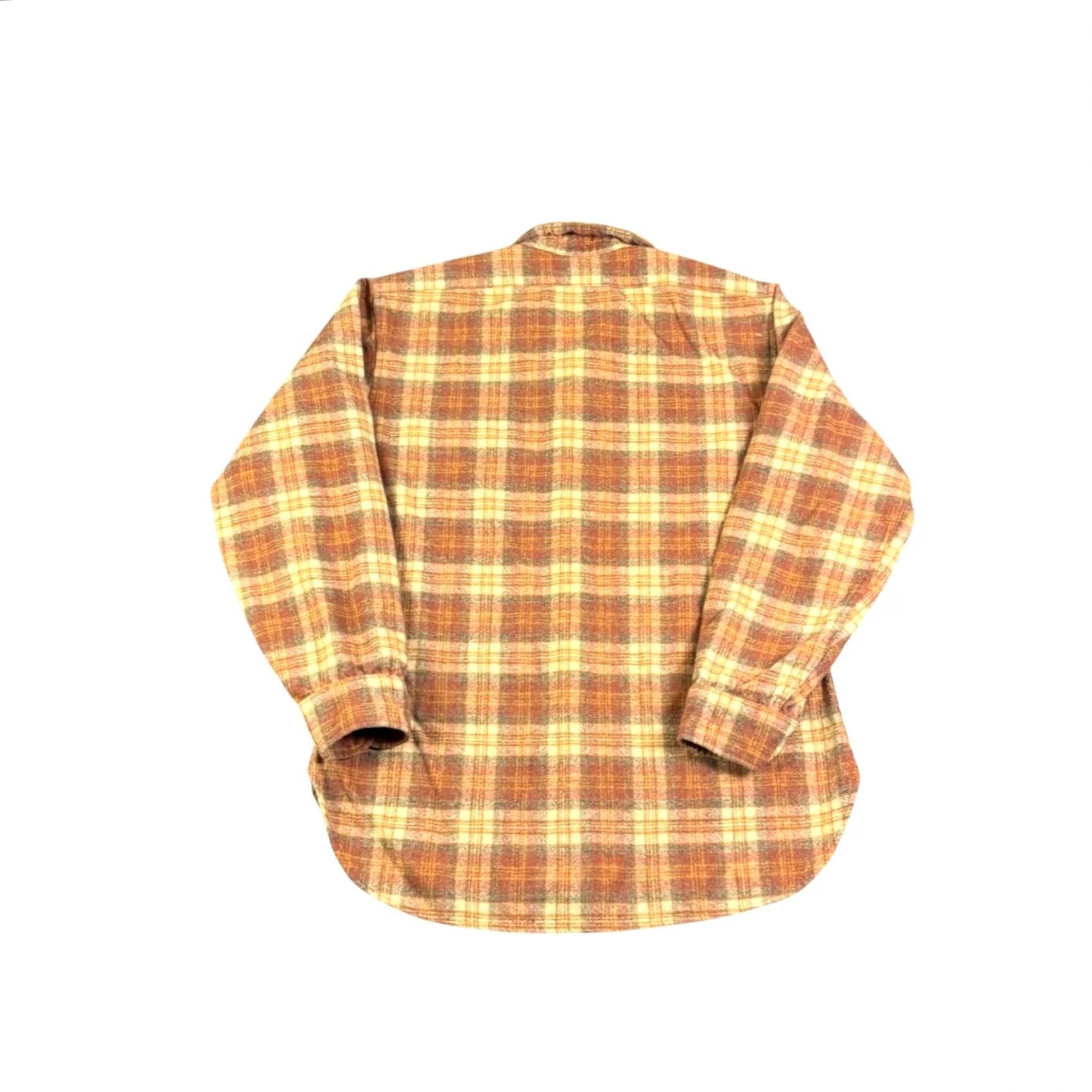 Pendleton VINTAGE Pendleton Wool Shirt Mens Medium Plaid Flannel Brown 80s Size US M / EU 48-50 / 2 - 2 Thumbnail