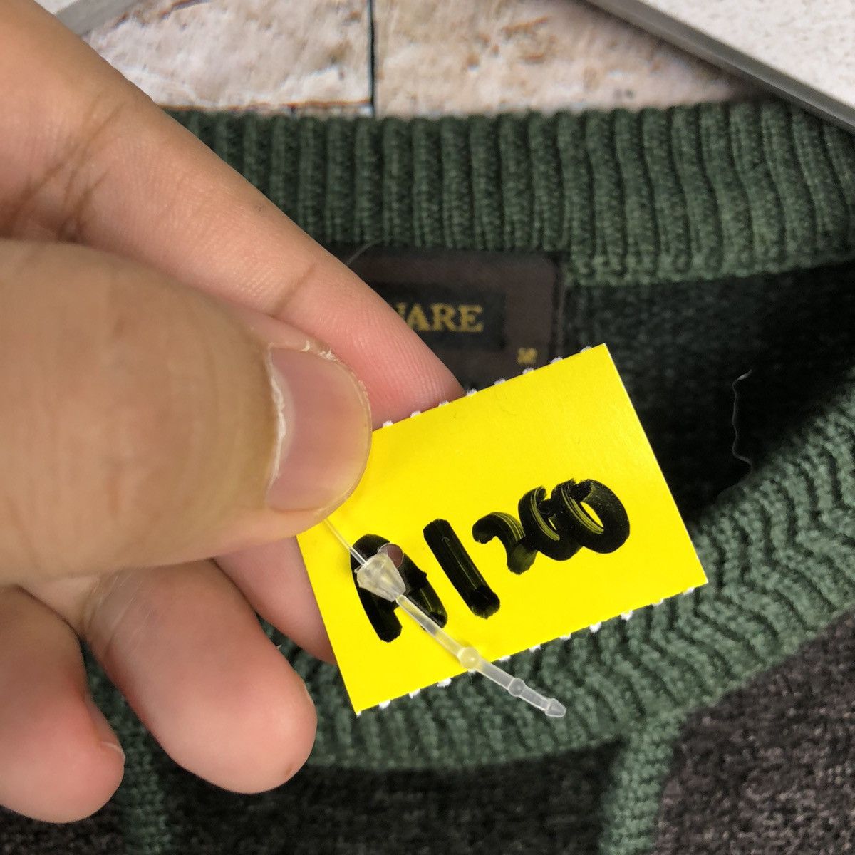 Japanese Brand Destinaren checkered vintage Green Knitwear #A1200 Size US S / EU 44-46 / 1 - 10 Thumbnail