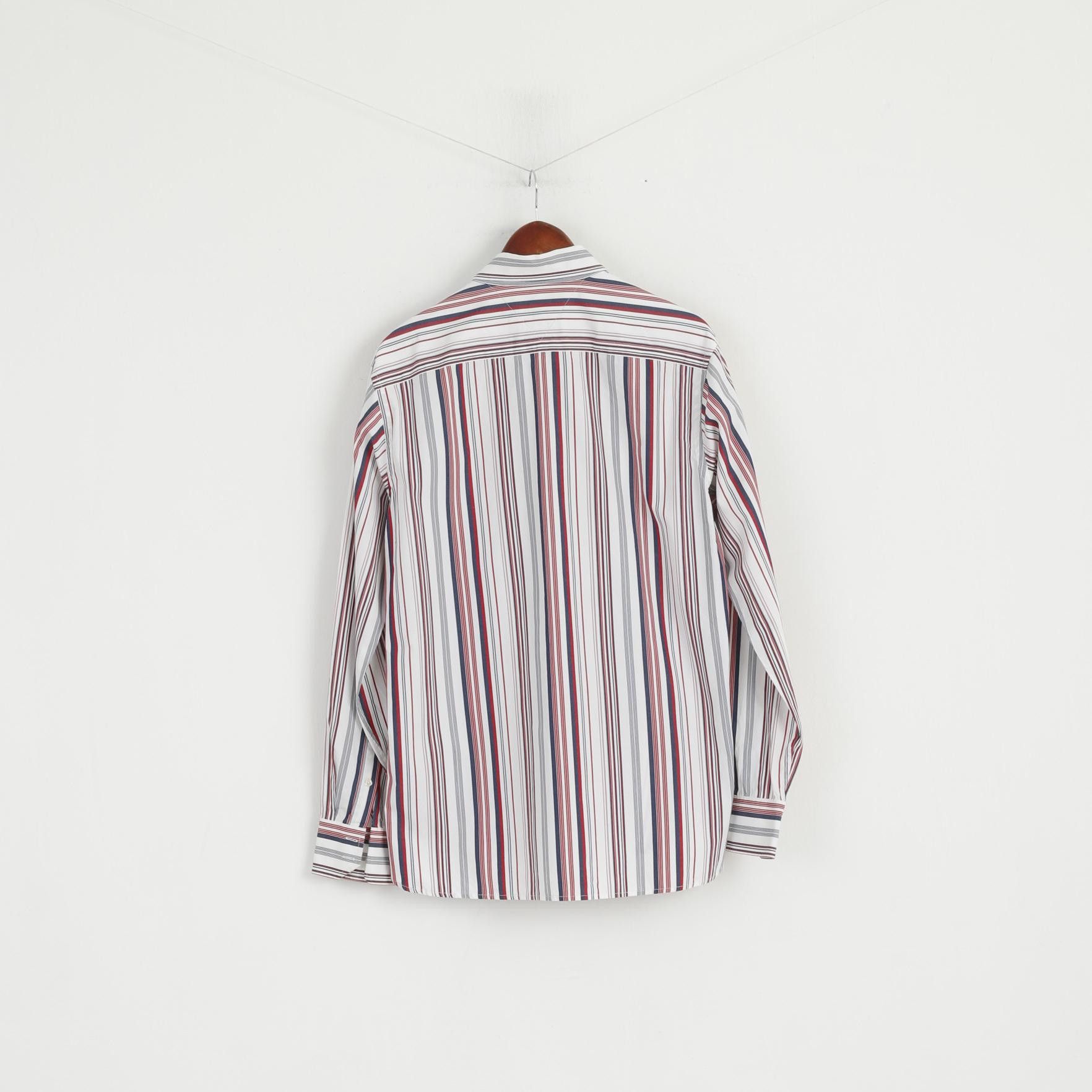 Tommy Hilfiger Tommy Hilfiger Men L Casual Shirt Striped Cotton 6997 Size US L / EU 52-54 / 3 - 7 Thumbnail