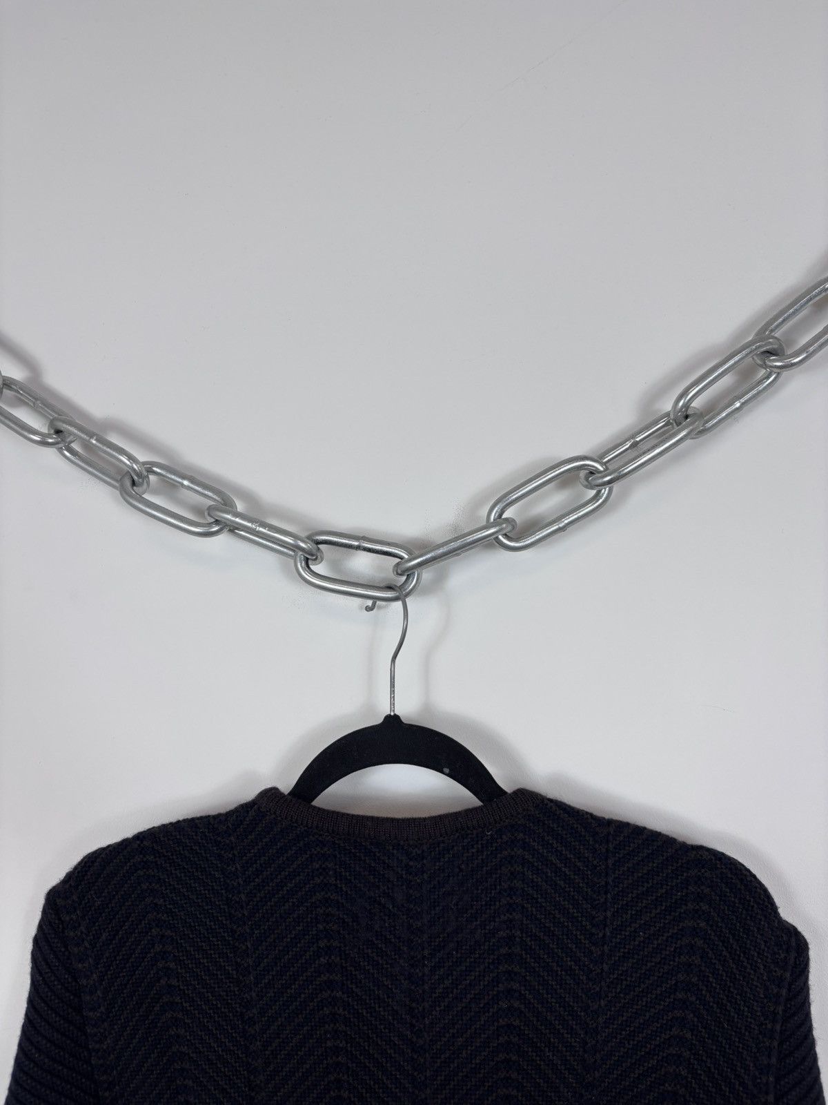 Gianfranco Ferre Vintage Gianfranco Ferre Forma Blue Brown Wool Sweater Size XL / US 12-14 / IT 48-50 - 12 Thumbnail