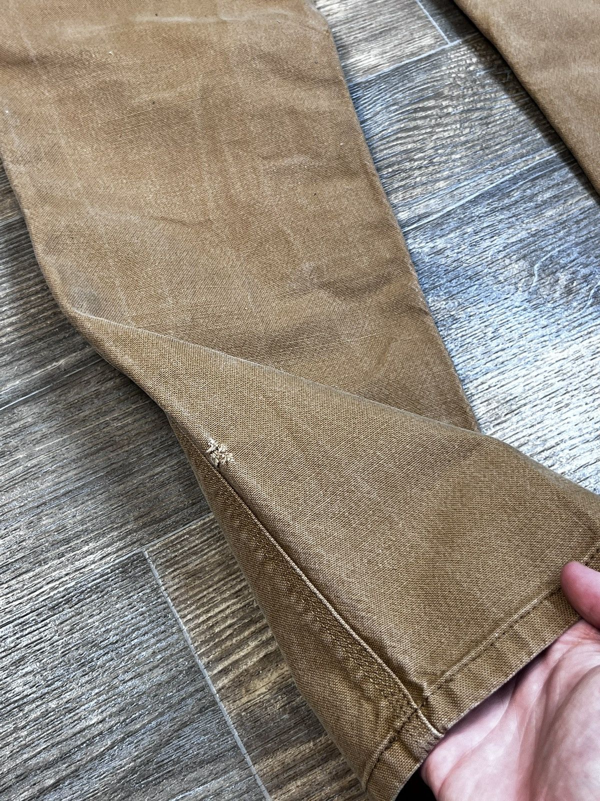 Carhartt × Vintage Vintage Carhartt Double Knee Straight Fit Brown Cargo Pants Size US 32 / EU 48 - 12 Thumbnail