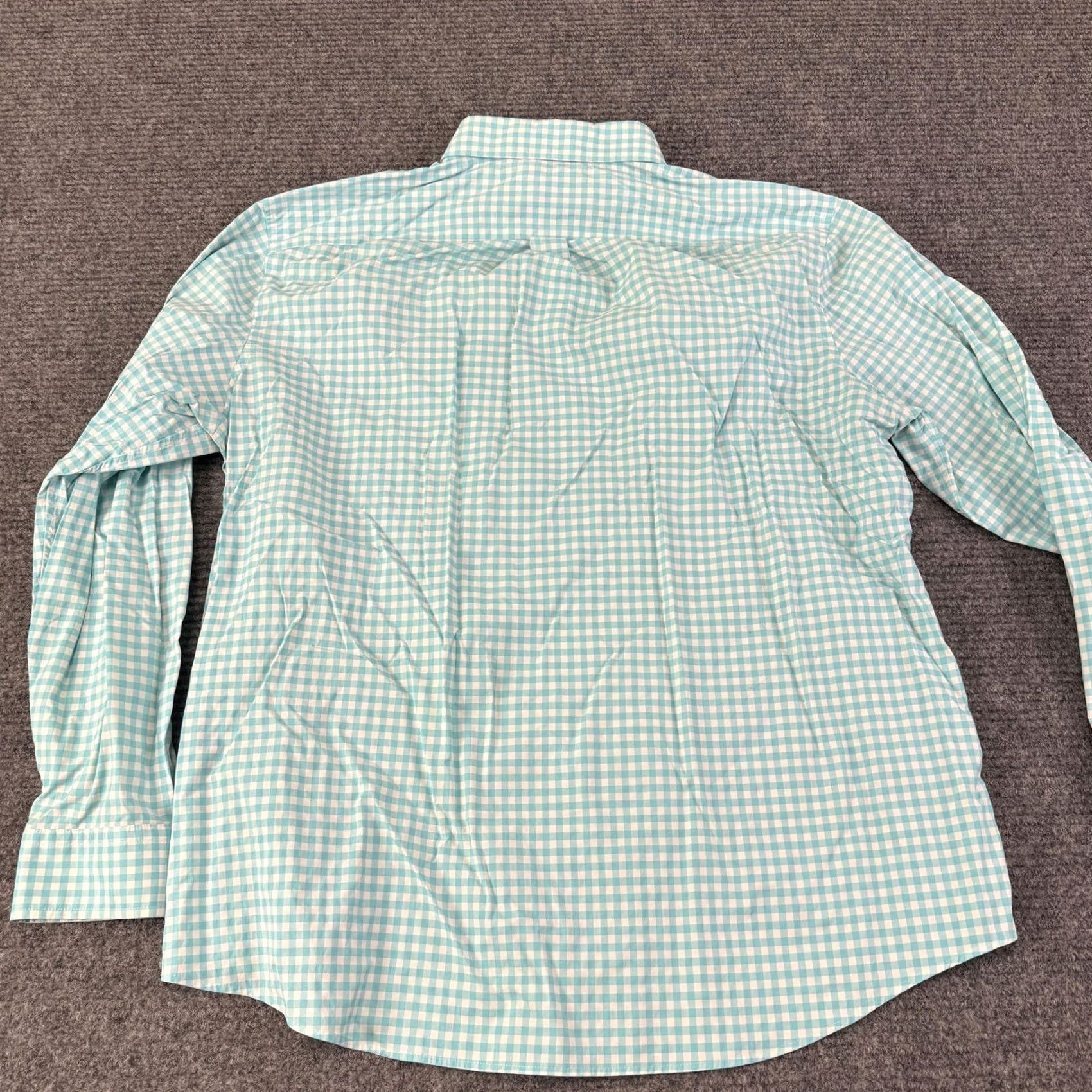 Vineyard Vines Vineyard Vines Performance Long Sleeve Shirt, XL, Blue Check, Stretch, Button-Up, Mens Size US XL / EU 56 / 4 - 8 Thumbnail
