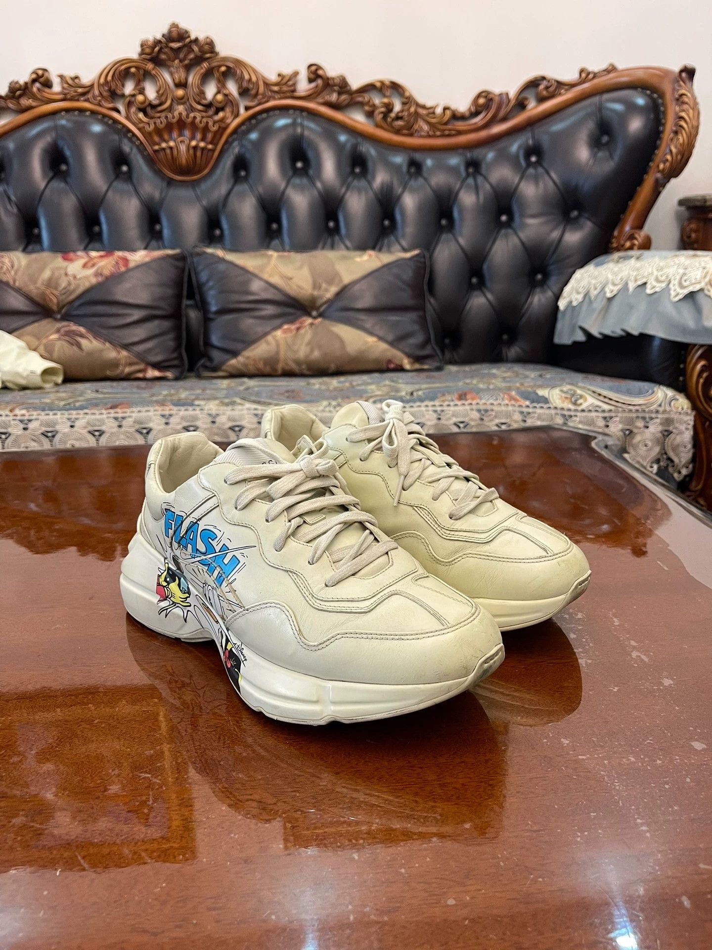 Gucci Gucci Dad Sneaker 6.5 NM Side Intact Minor Toe Scuffs Auth Size US 6.5 / EU 39-40 - 3 Thumbnail