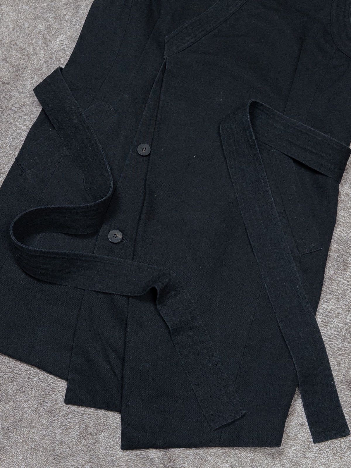 D.Gnak By Kang.D D.Gnak By Kang.D Black Cotton Sleeveless Dark Jacket Size 48 Size US M / EU 48-50 / 2 - 6 Thumbnail