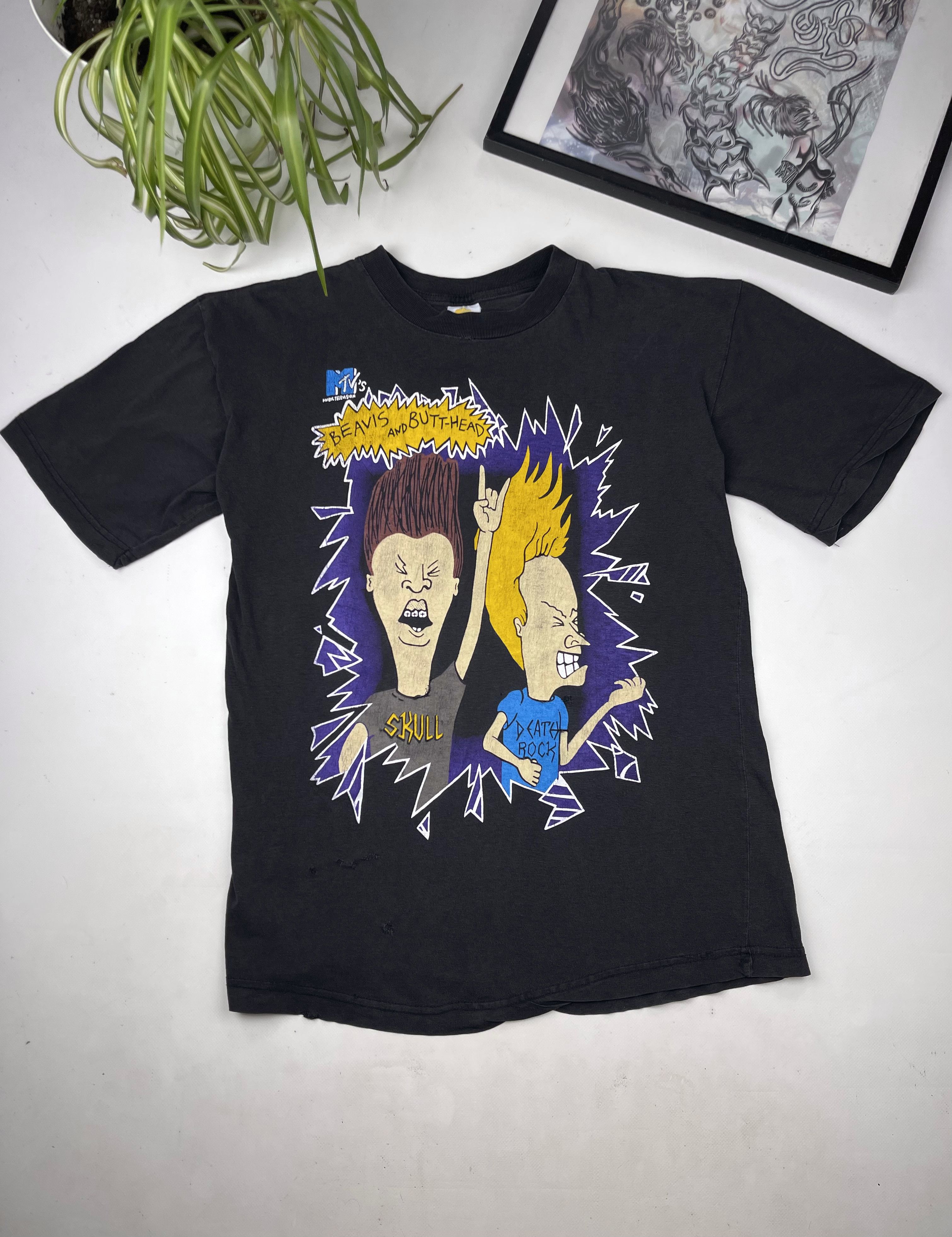 Mtv × Vintage Vintage Beavis and Butthead t shirt Stanley Desantis