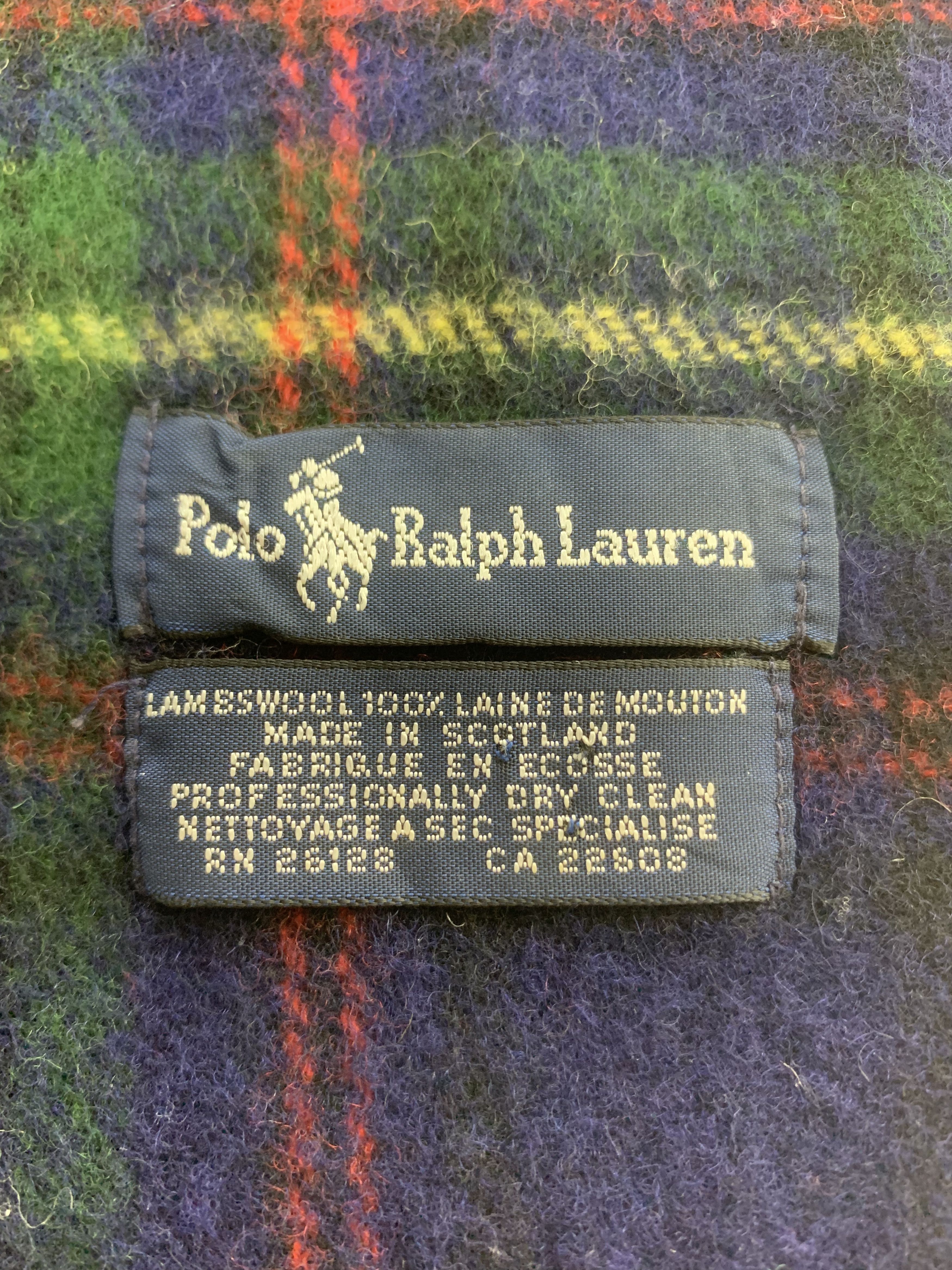 Polo Ralph Lauren Polo Ralph Lauren Scarf Wool Muffler Neck Wrap BL3176 Size ONE SIZE - 5 Thumbnail