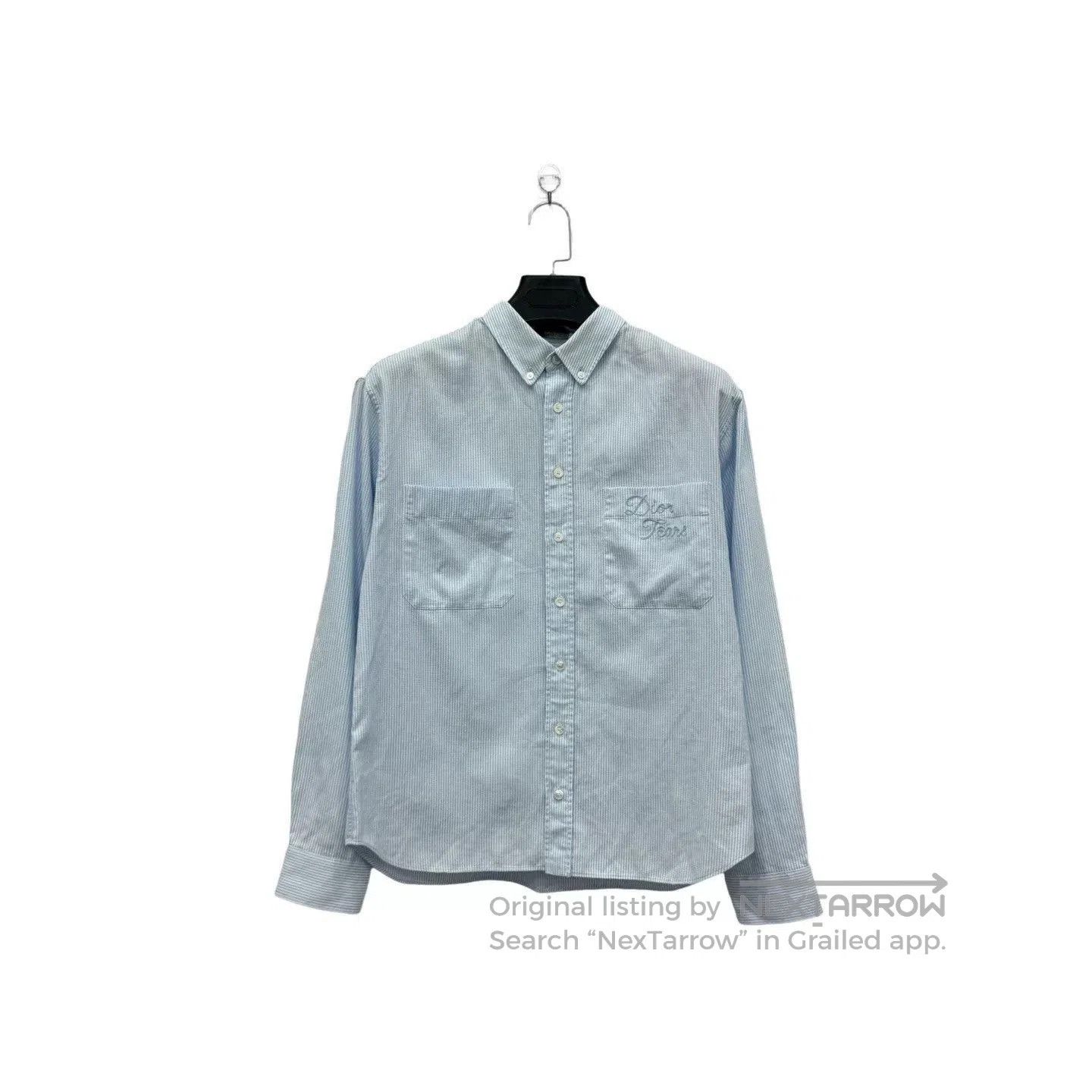 Dior Dior x Denim Tears Embroidered Striped Shirt. Size US M / EU 48-50 / 2 - 2 Thumbnail