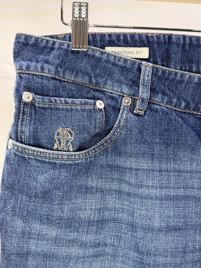 Brunello Cucinelli BRUNELLO CUCINELLI Traditional Fit Button Fly Denim Jeans Size US 36 / EU 52 - 6 Thumbnail