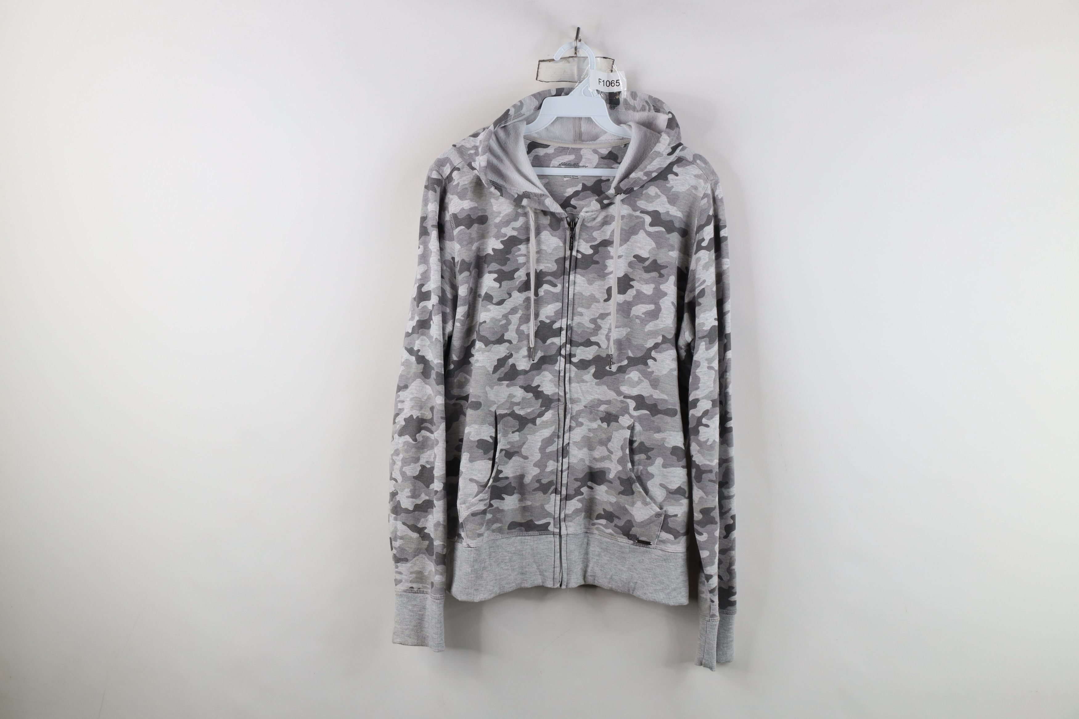 Eddie Bauer Y2K Eddie Bauer Spell Camouflage Full Zip Hoodie Sweatshirt Size L / US 10 / IT 46 - 1 Thumbnail