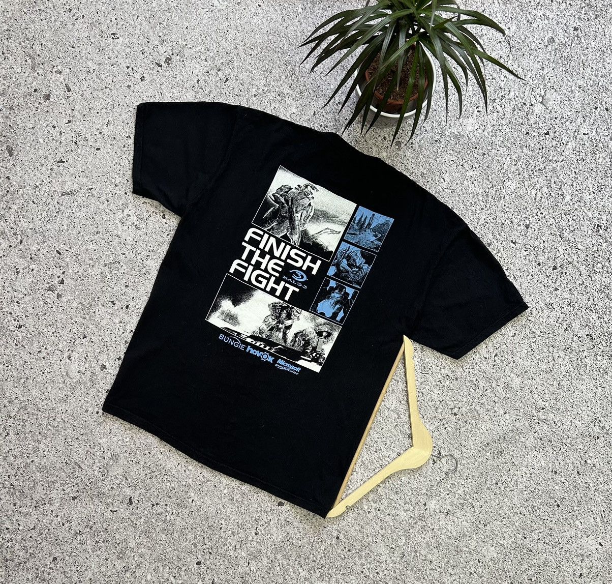 Microsoft Vintage 2000’s Videogame Halo 3 Finish The Fight T-Shirt Size US XXL / EU 58 / 5 - 2 Thumbnail