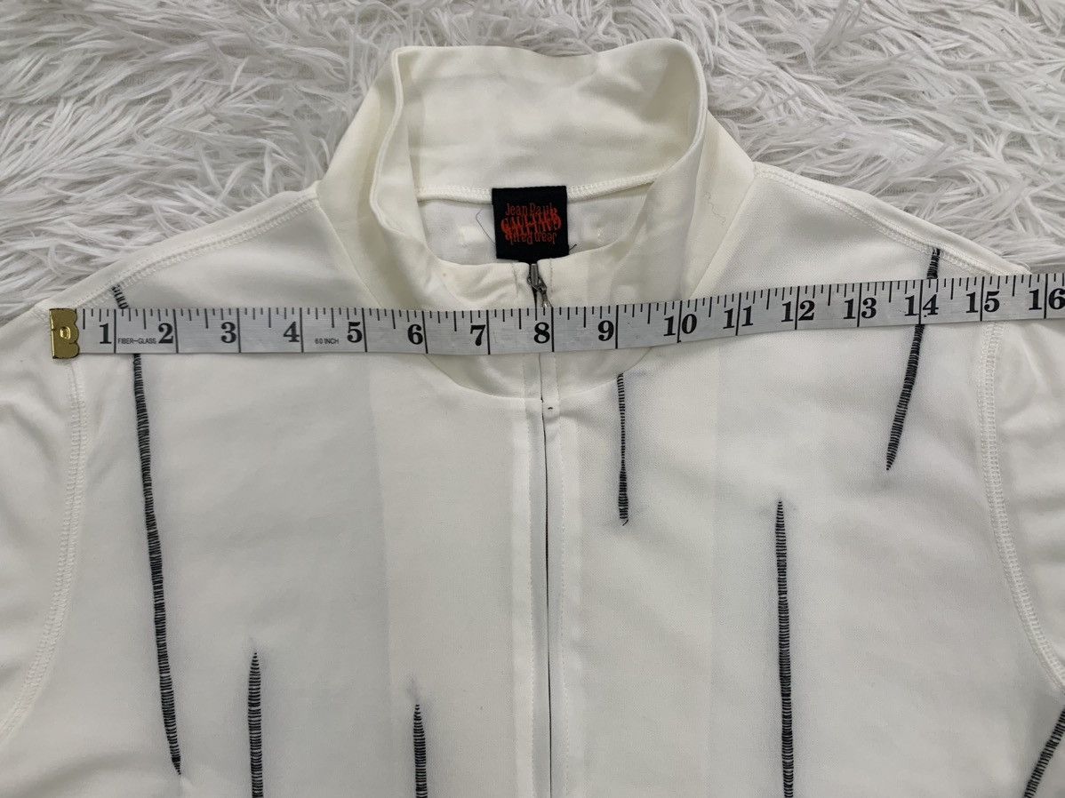 Jean Paul Gaultier Jean Paul Gaultier Stitched Stripe Zipper Short Sleeve Mesh Size US S / EU 44-46 / 1 - 11 Thumbnail