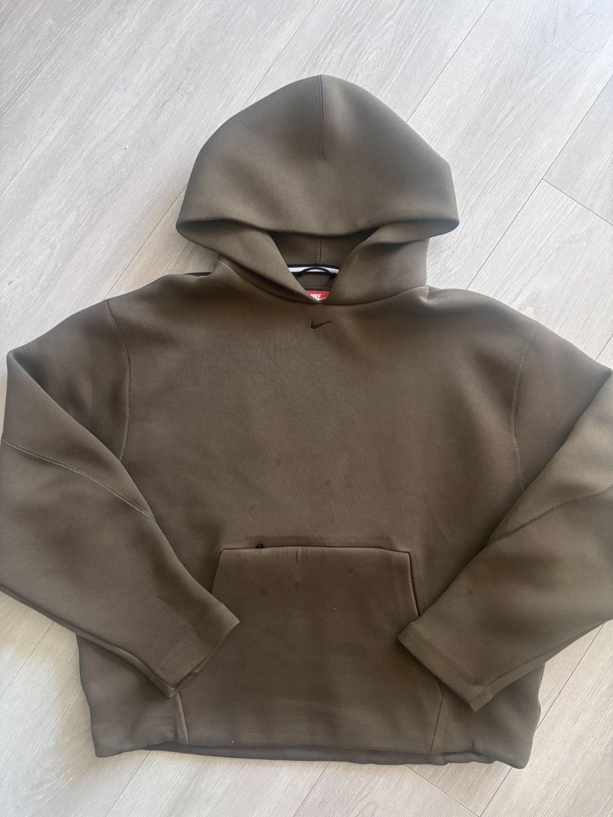 Nike Nike Tech Heavyweight Oversized Cropped Hoodie Size US S / EU 44-46 / 1 - 11 Thumbnail