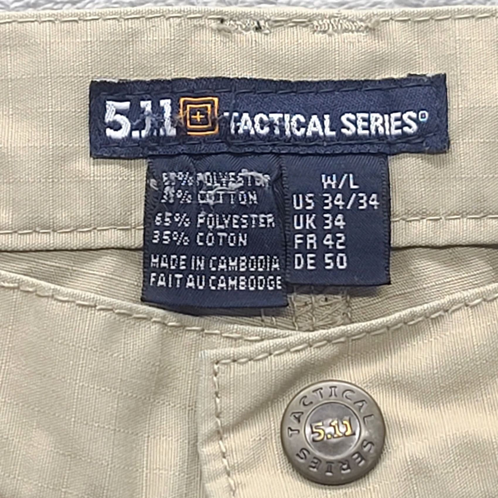 Vintage 5.11 Tactical Cargo Pants Mens 34x34 TDU Relaxed Fit Ripstop Work Combat Pants Shirt? Size US 34 / EU 50 - 3 Thumbnail