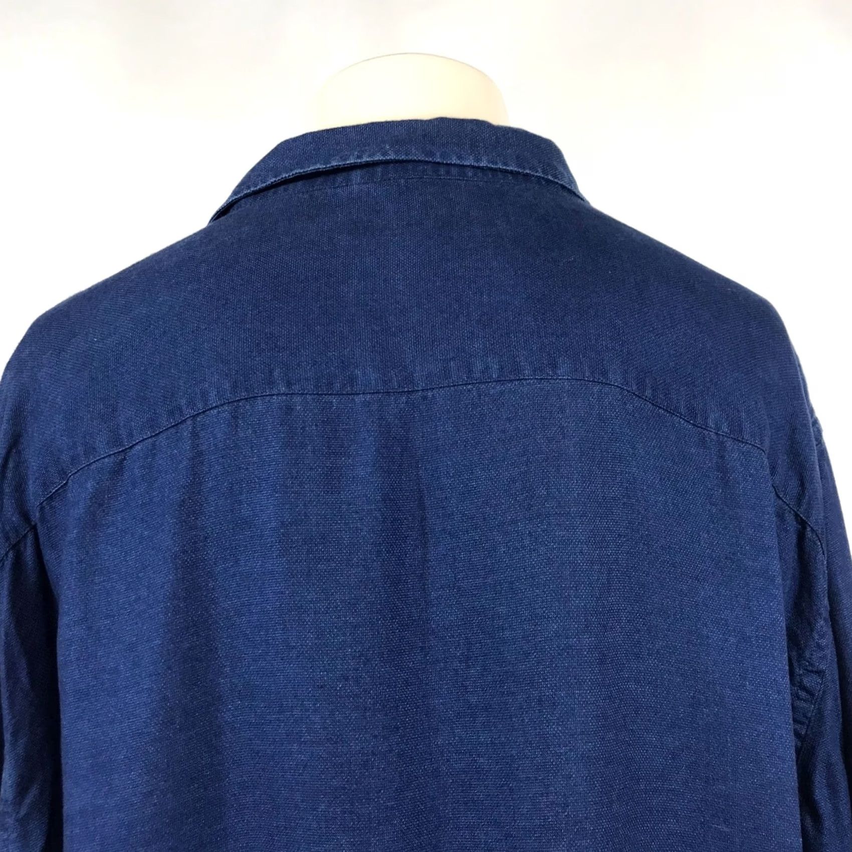 Vintage ROBERT BARAKETT Men's XXL Blue 100% TENCEL Long Sleeve Button Collared Shirt Size US XXL / EU 58 / 5 - 6 Thumbnail