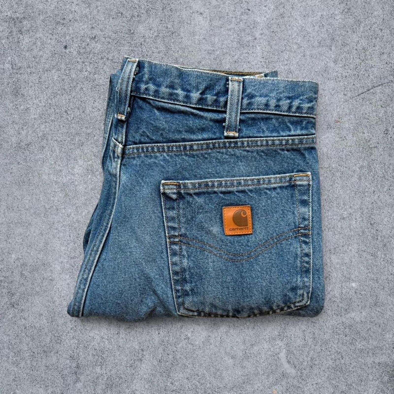 Carhartt Vintage Carhartt 90s B460 Relaxed Fit Jeans Blue Size US 32 / EU 48 - 3 Thumbnail