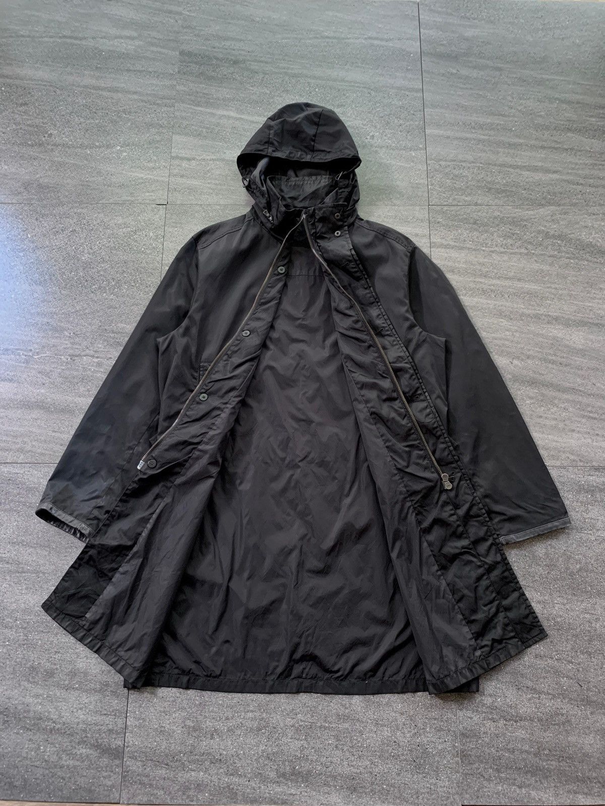 Prada FREE TAX! 2000s Convertible Nylon Long Coat Jacket Size US L / EU 52-54 / 3 - 5 Thumbnail