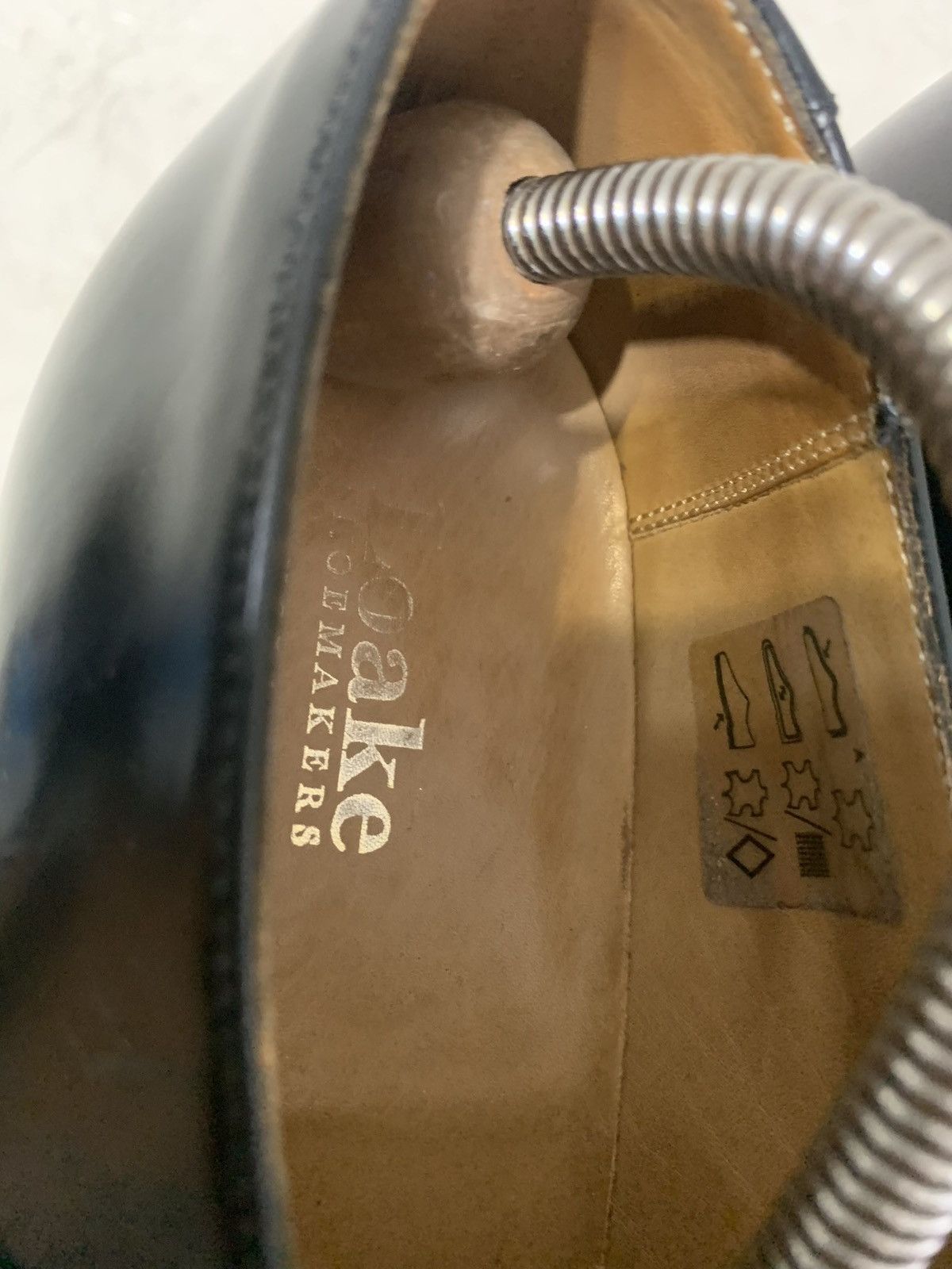 Genuine Leather × Loake Loake Men’s Black Leather Monk Shoes Made in England Size US 10 / EU 43 - 10 Thumbnail