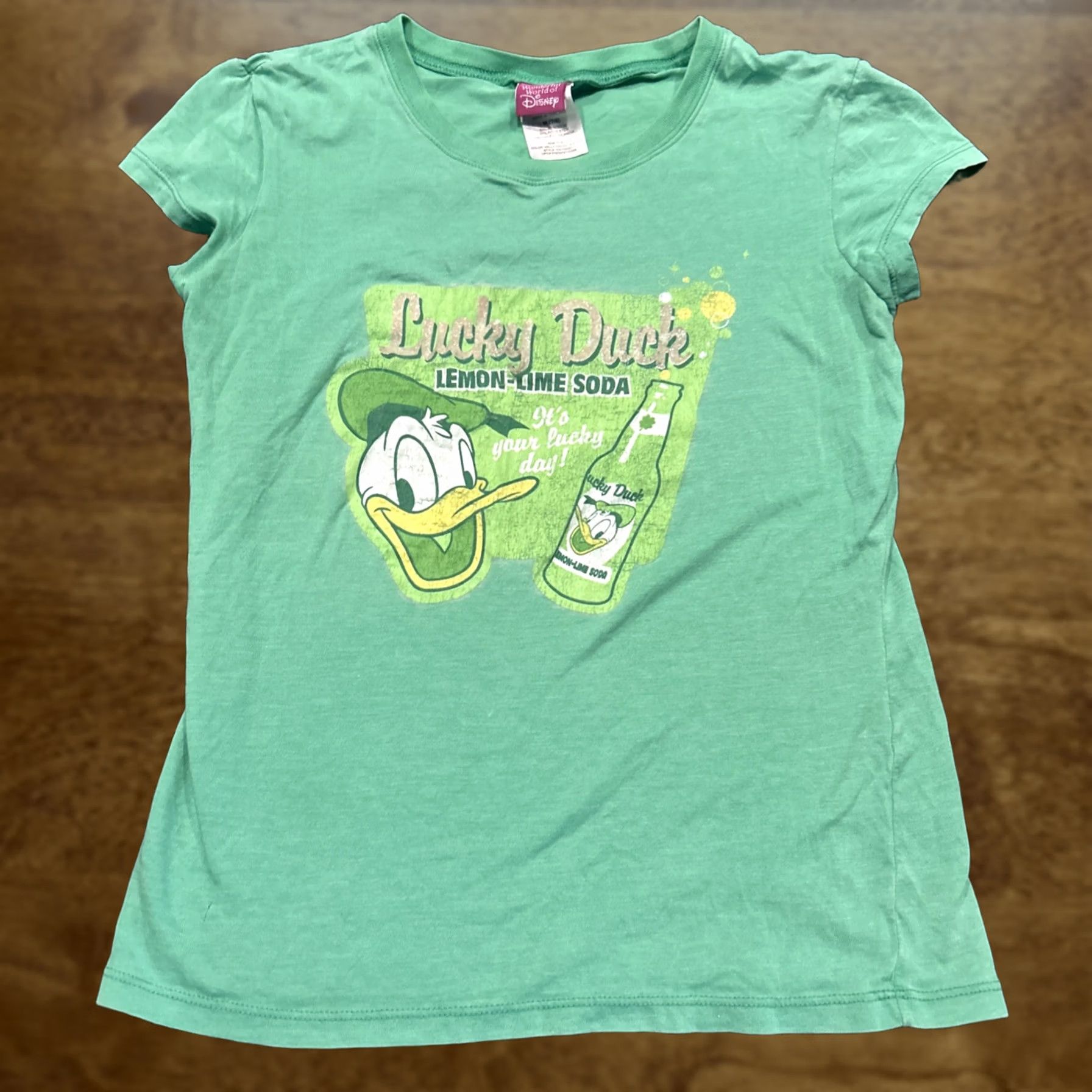 Disney Disney Duck Lemon Soda T Shirt Mens M Green Crew Neck Short Sleeve Cotton Cartoon Vintage: No Size US M / EU 48-50 / 2 - 1 Thumbnail