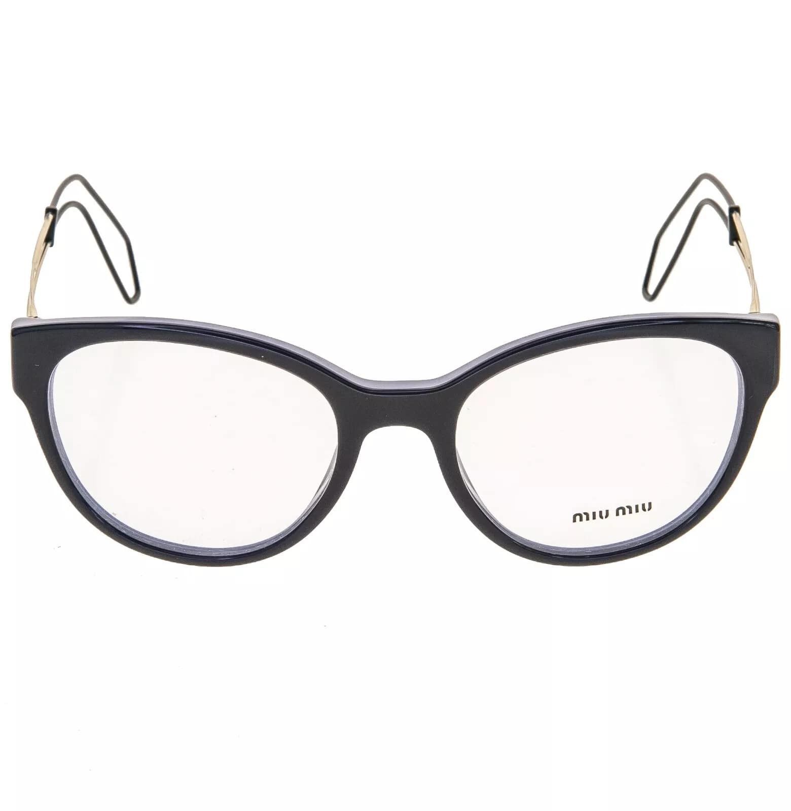 Miu Miu MIU MIU 03P MU03PV Lilac Violet Gold Optical Frame Size ONE SIZE - 8 Thumbnail