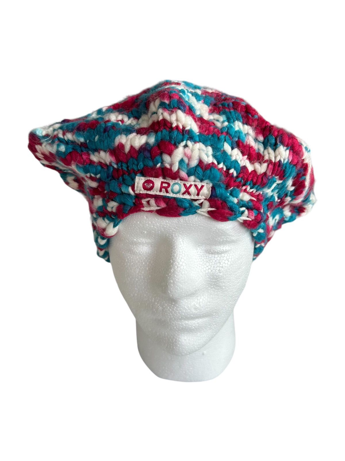 Japanese Brand ROXY Knitted Hats Multicolour ☠️ Size ONE SIZE - 1 Thumbnail