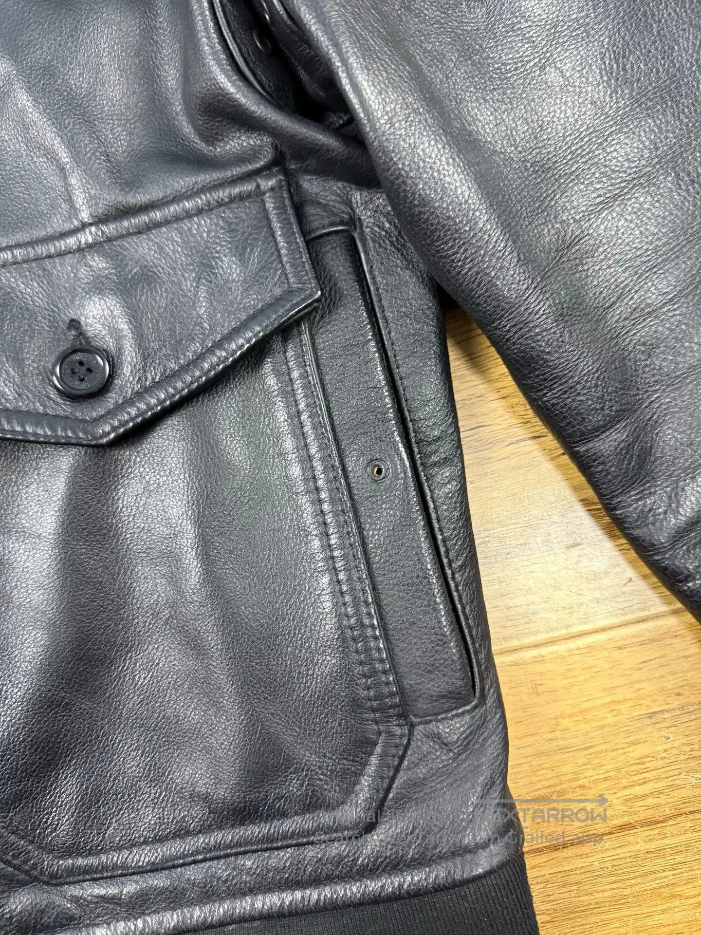 Burberry Burberry Men's Black Leather Flight Jacket. Size US S / EU 44-46 / 1 - 9 Thumbnail