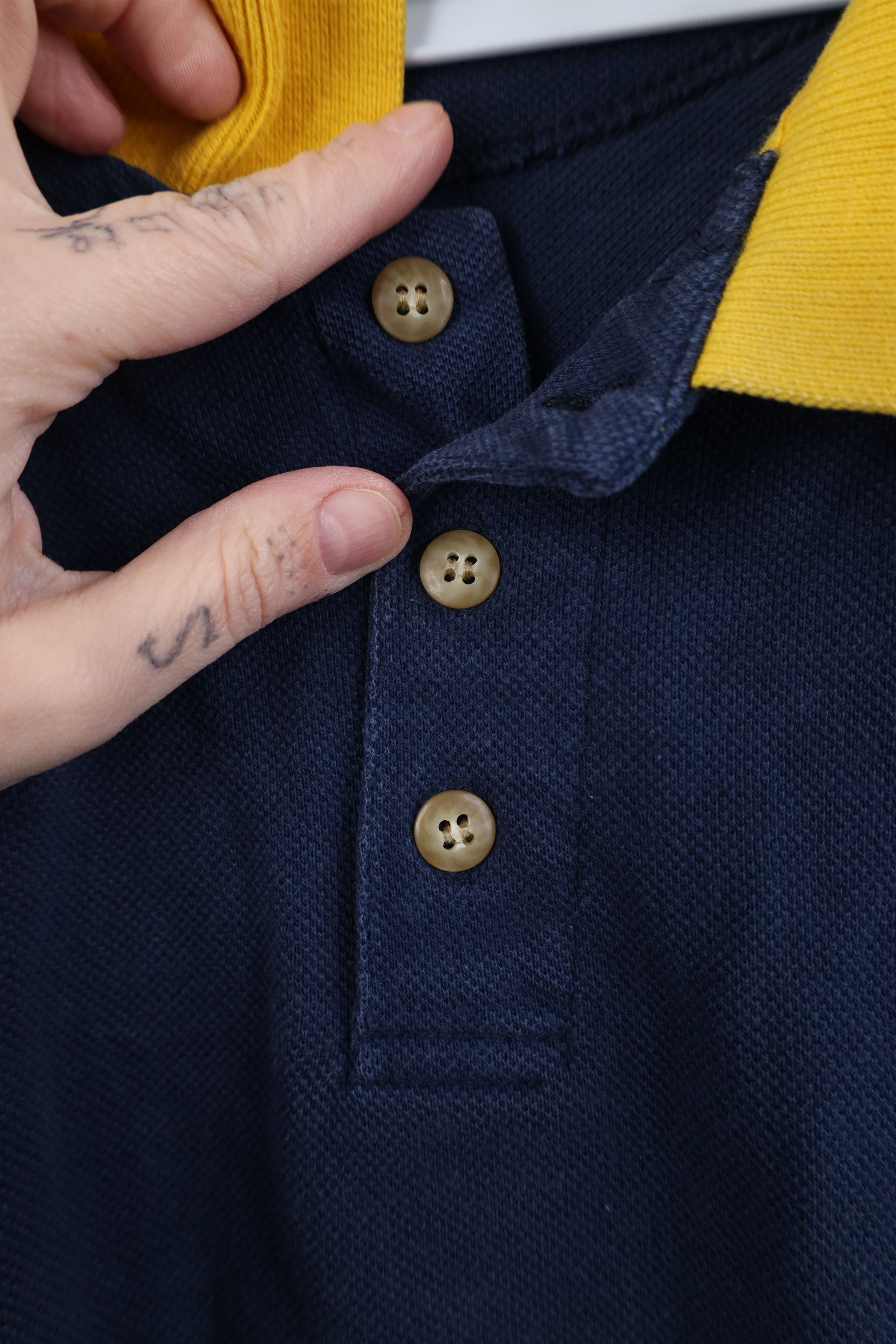 Champion Vintage 90s Champion Spell University of Michigan Polo Shirt Size US XL / EU 56 / 4 - 6 Thumbnail