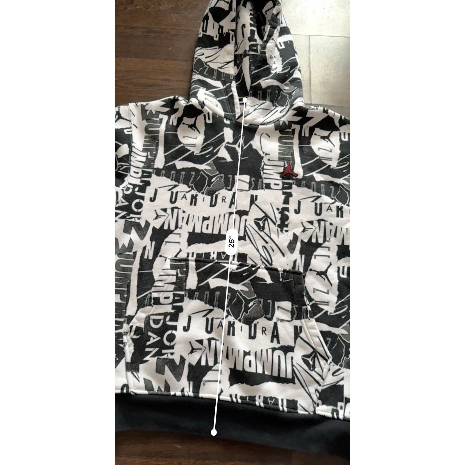 Jordan Brand Jordan Hoodie Wht/Blk Jumpman Mens Sweatshirt DA9814-100 SzM Size US M / EU 48-50 / 2 - 11 Thumbnail