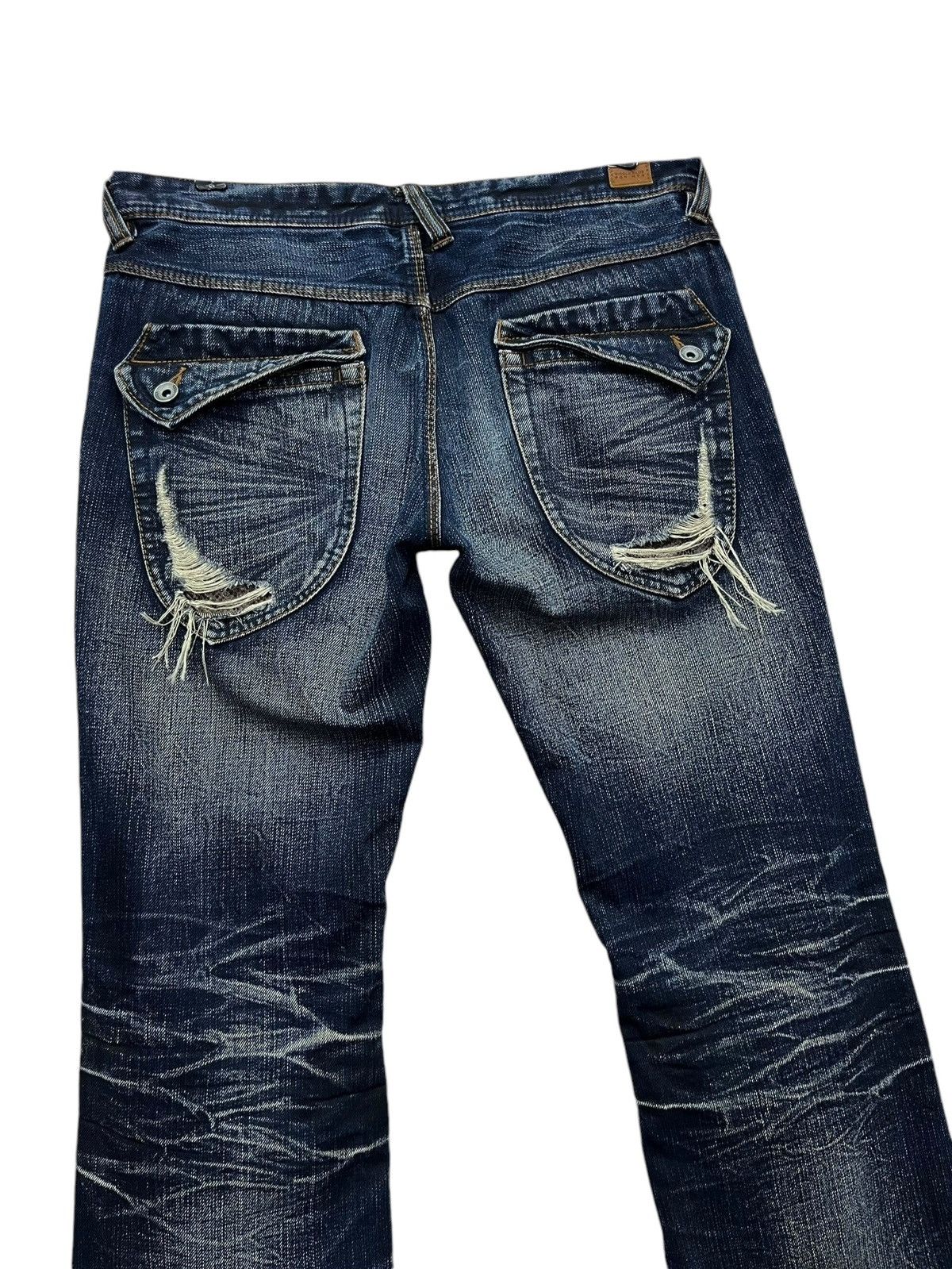 Other 🔥NICOLE Punk Acid Wash Clawmark Whisker Minimalist FLARE Size US 30 / EU 46 - 7 Thumbnail