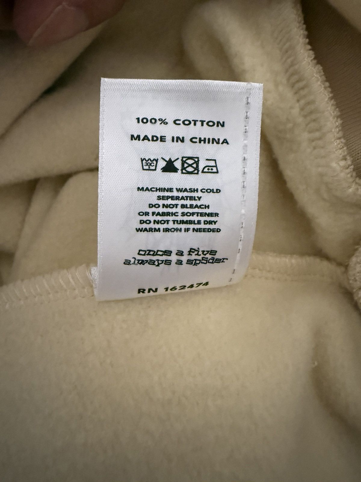 Sp5der Sp5der Creme Beluga Hoodie Size XXL Size US XXL / EU 58 / 5 - 8 Thumbnail
