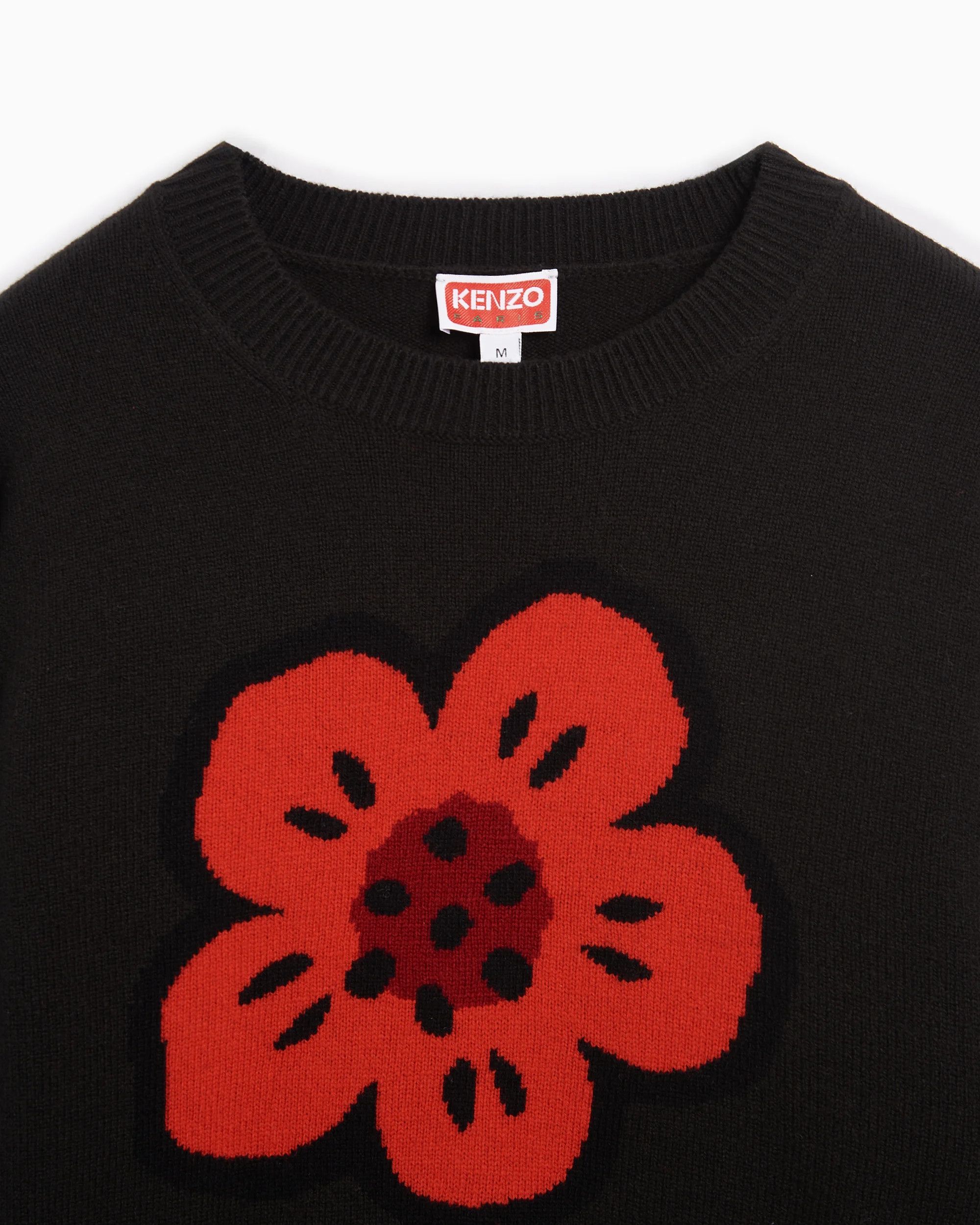 Kenzo o1s22i1n0125 Boke Flower Wool Sweater in Black Size US XL / EU 56 / 4 - 2 Thumbnail