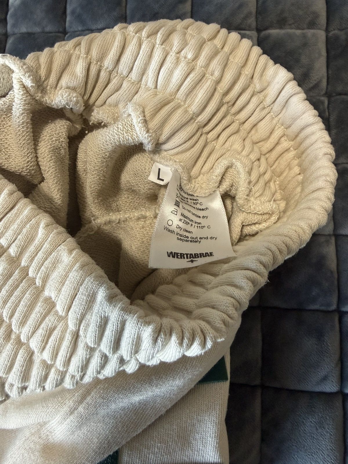 Vertabrae Sweatpants Cream and Green