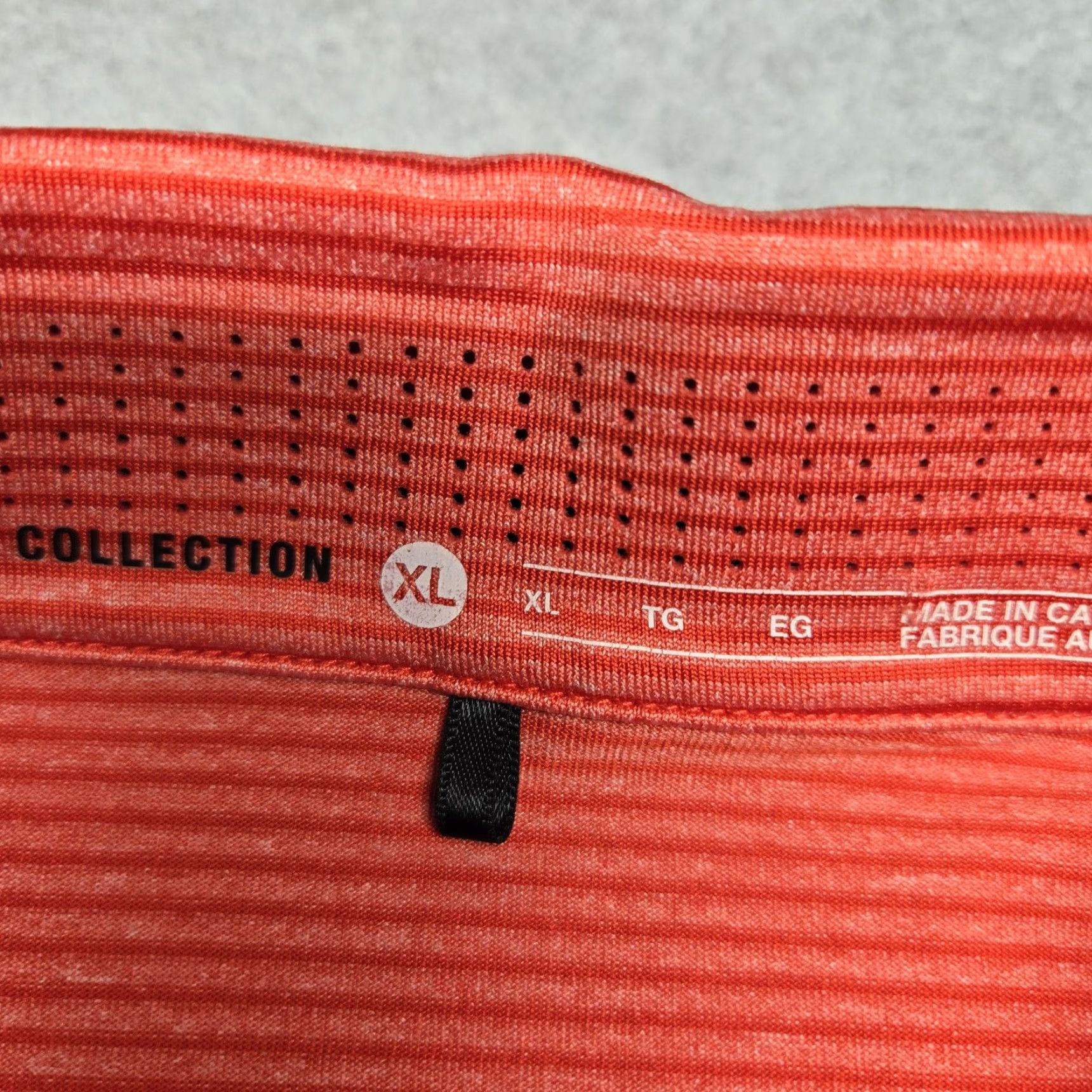 Nike Nike Tiger Woods Collection Polo Mens XL Red Micro Stripe Dri Fit Golf Size US XL / EU 56 / 4 - 7 Thumbnail