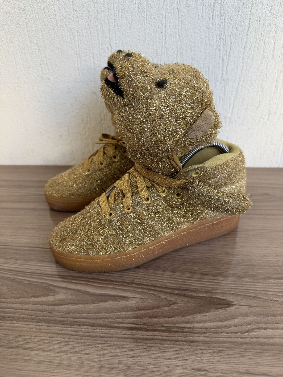 Adidas × Jeremy Scott Teddy bear glitter sneakers Size US 6 / IT 36 - 4 Thumbnail