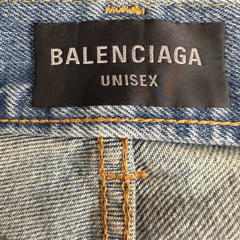 Balenciaga Balenciaga size s FW22 Storm Show Baggy Washed Worn Wide Le Size US 28 / EU 44 - 6 Thumbnail